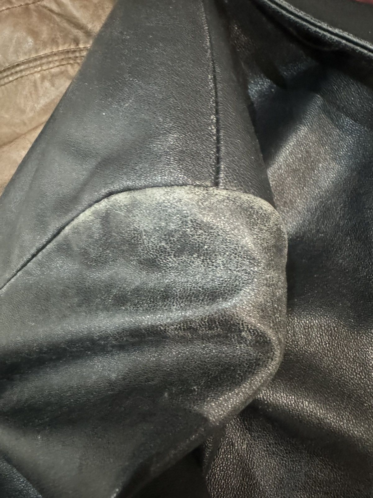 Vintage 00s Y2K vintage Italian Leather Jacket Size M / US 6-8 / IT 42-44 - 6 Thumbnail