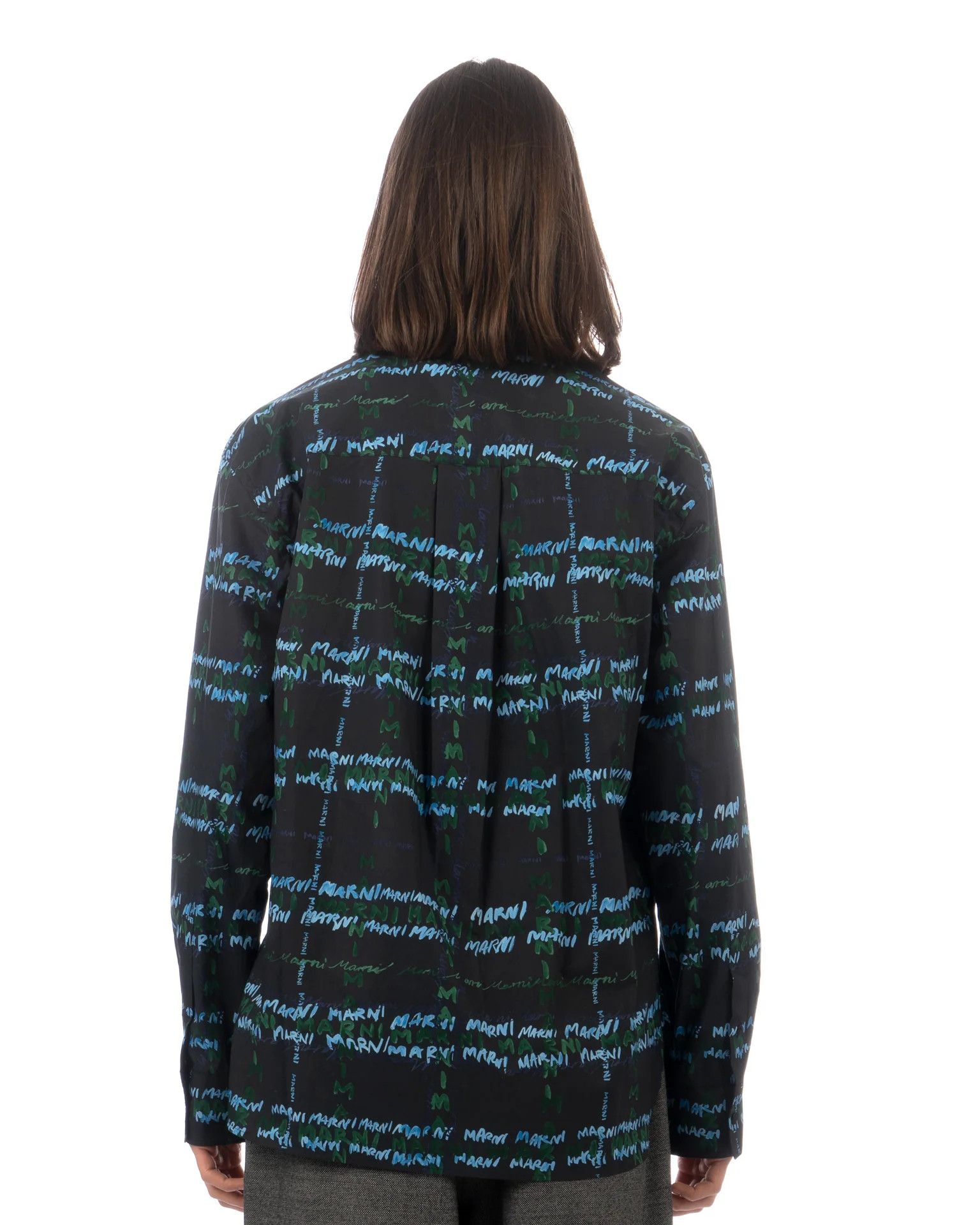Marni o1y0225 Logo Print Patterned Shirt in Multicolor Size US S / EU 44-46 / 1 - 3 Thumbnail