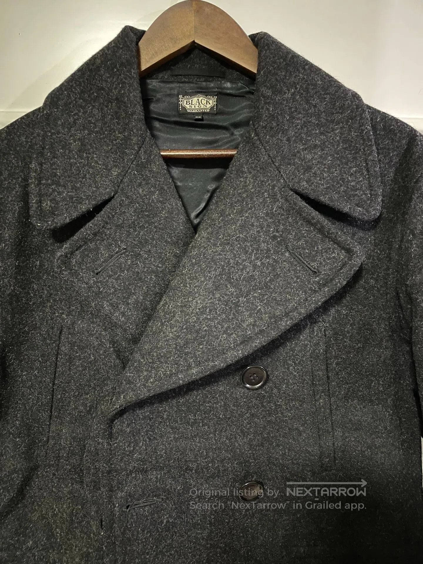 BLACK SIGN Black Sign Vintage Wool Coat. Size US L / EU 52-54 / 3 - 5 Thumbnail