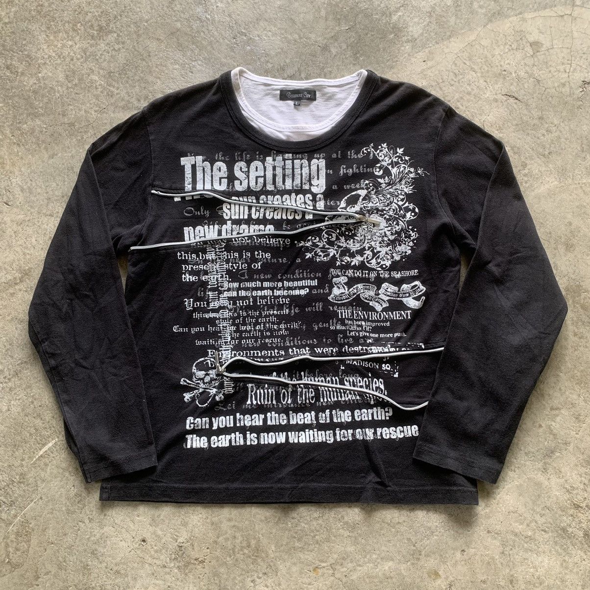 Yasuyuki Ishii Beaumont Carr Zipper Poem tshirt Size US L / EU 52-54 / 3 - 1 Thumbnail
