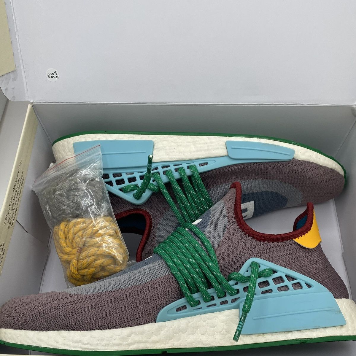 Adidas × Pharrell Adidas NMD Hu Pharrell Extra Eye Grey Size US 11 / EU 44 - 4 Thumbnail