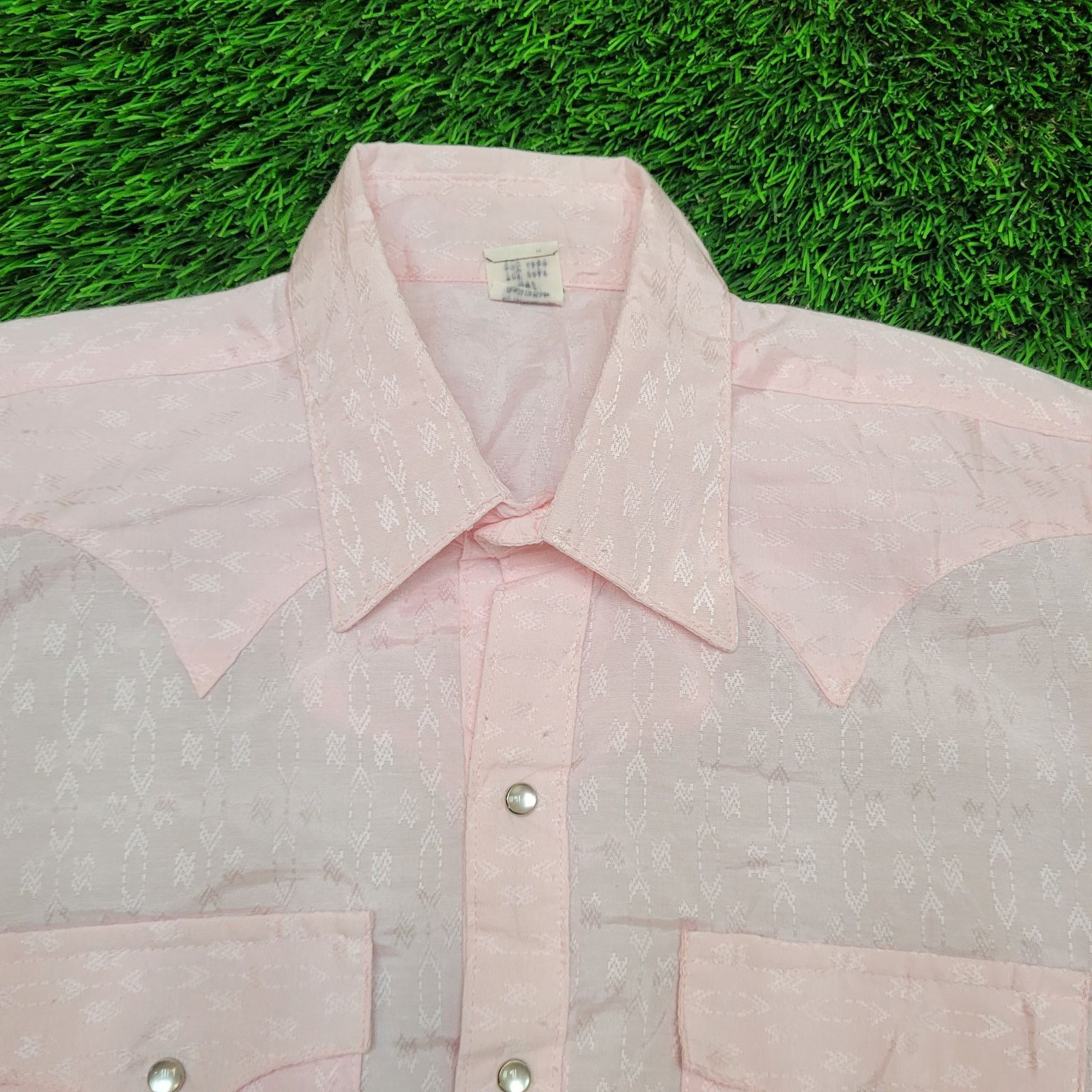 Rockmount Ranch Wear VTG 70s Rockmount Ranch Wear Pearl Snap Shirt M Jacquard USA Size US M / EU 48-50 / 2 - 2 Thumbnail