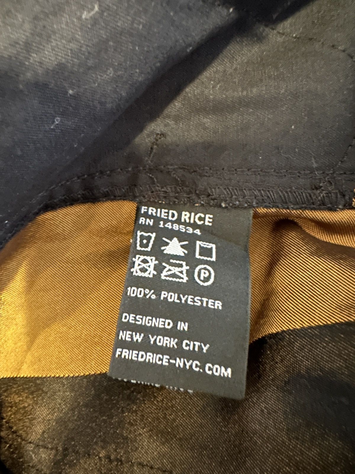 FRIED RICE Black & Gold Cargo Strap Pants SS22 Size US 36 / EU 52 - 7 Thumbnail