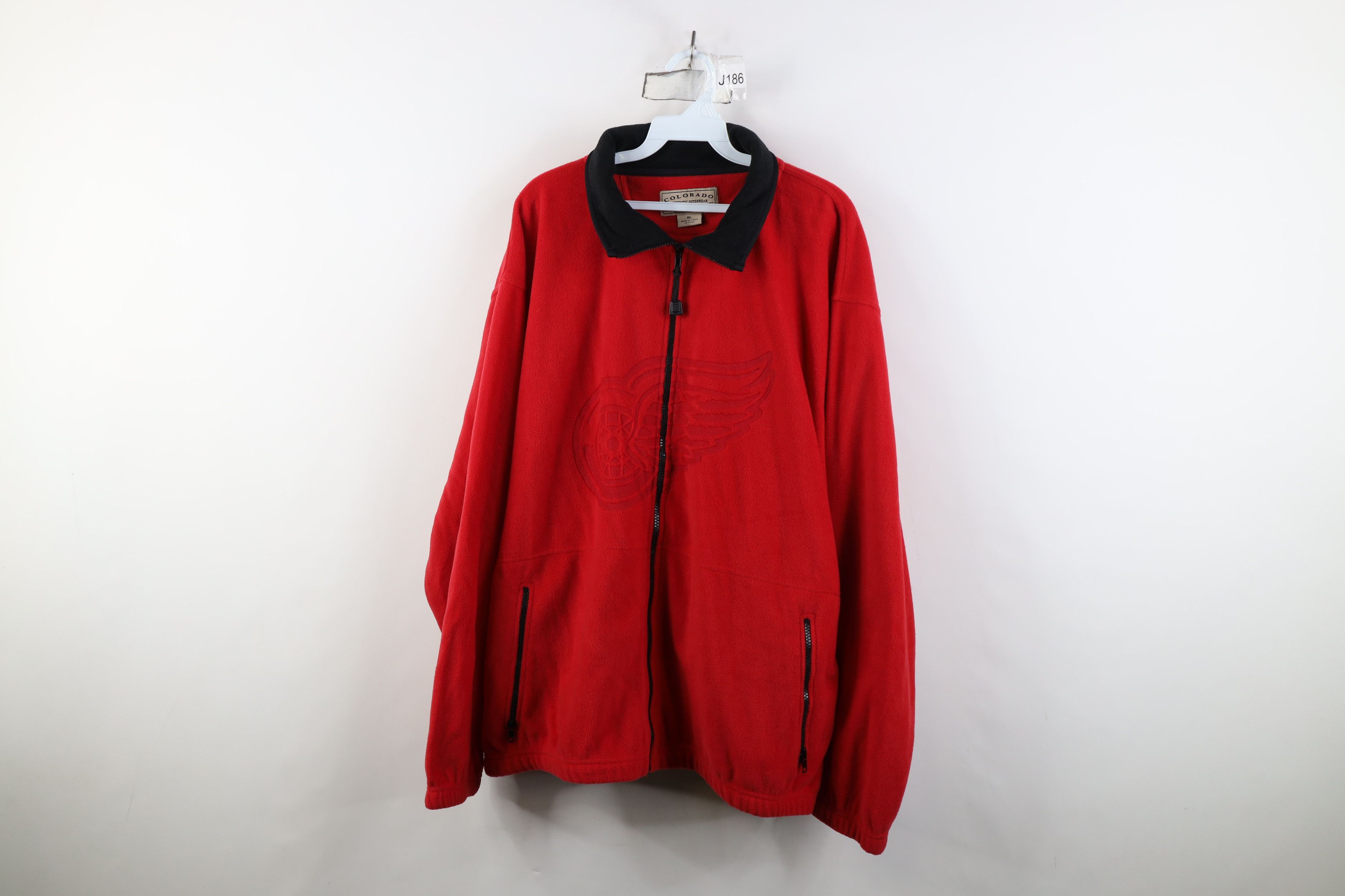 Vintage Vintage 90s Y2K Beer Detroit Red Wings Hockey Fleece Jacket Size US XL / EU 56 / 4 - 1 Thumbnail