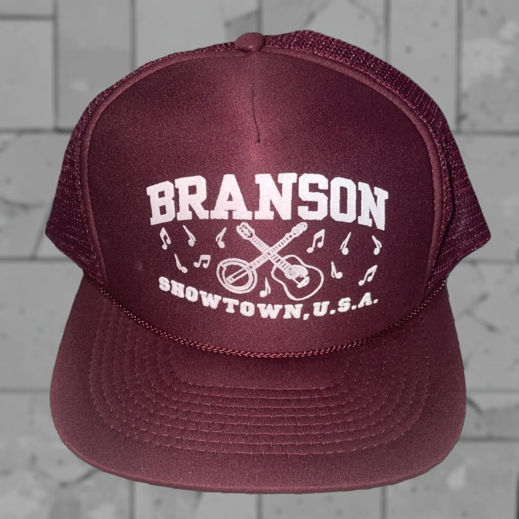 Vintage VINTAGE HaT Branson USA snapback hat Red Adjustable Men USA Snapback Hat Size ONE SIZE - 1 Thumbnail