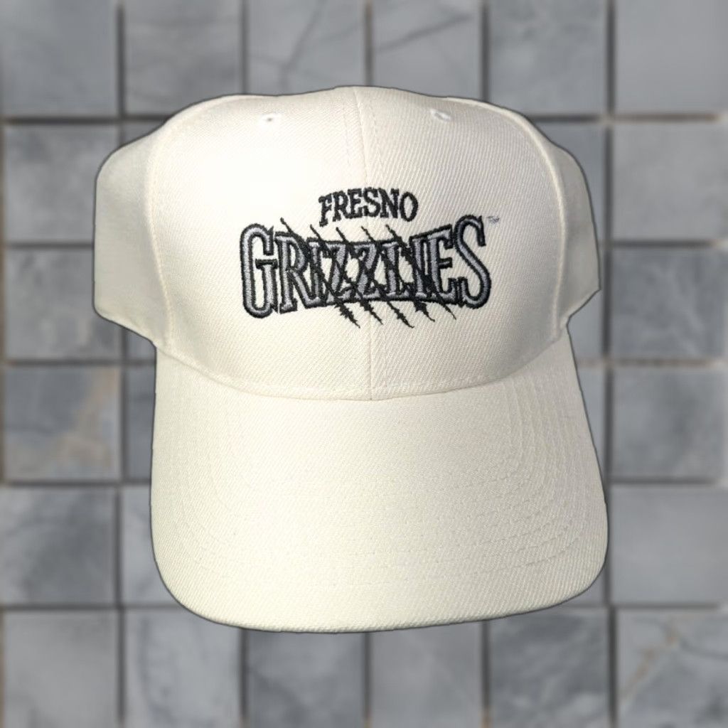 Vintage Vintage Kodiak Racing Hat Snapback White Grizzly Tobacco 90s