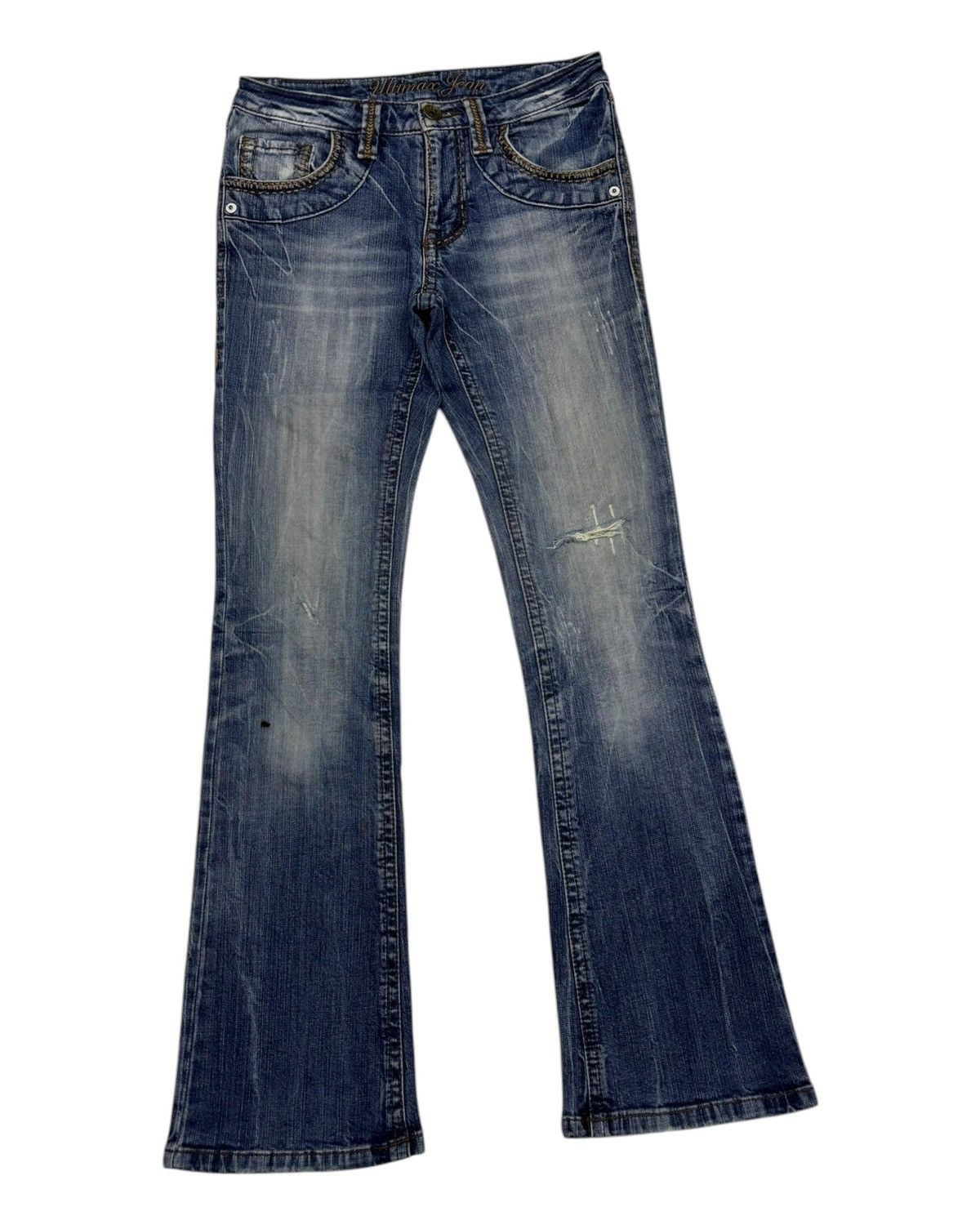 14th Addiction × If Six Was Nine FLARE💥90s Style Bootcut Denim Ultimax Jeans Flared Size US 29 - 3 Thumbnail
