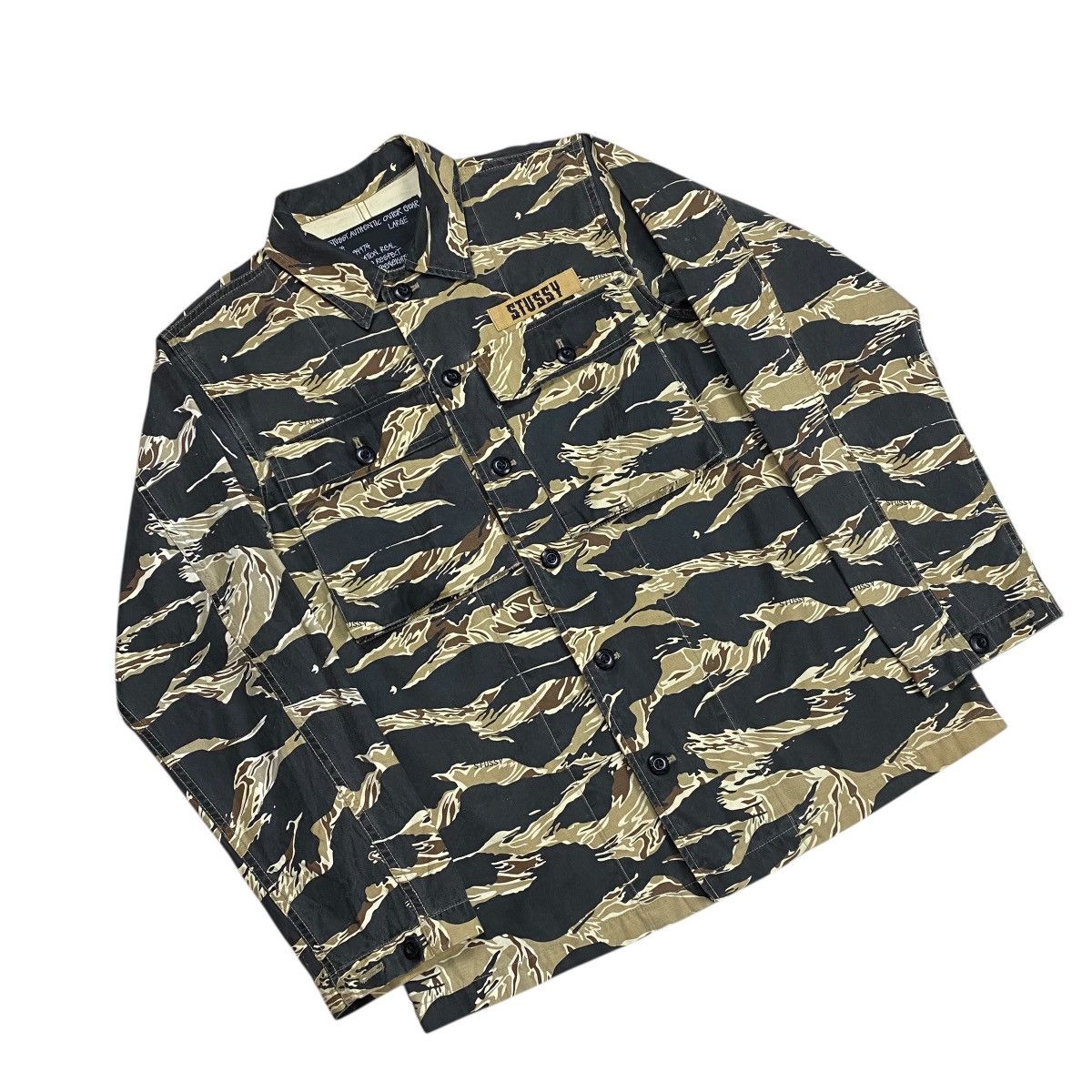 Stussy Vintage Stussy BDU Camouflage Tiger Military Jacket Size US L / EU 52-54 / 3 - 5 Thumbnail