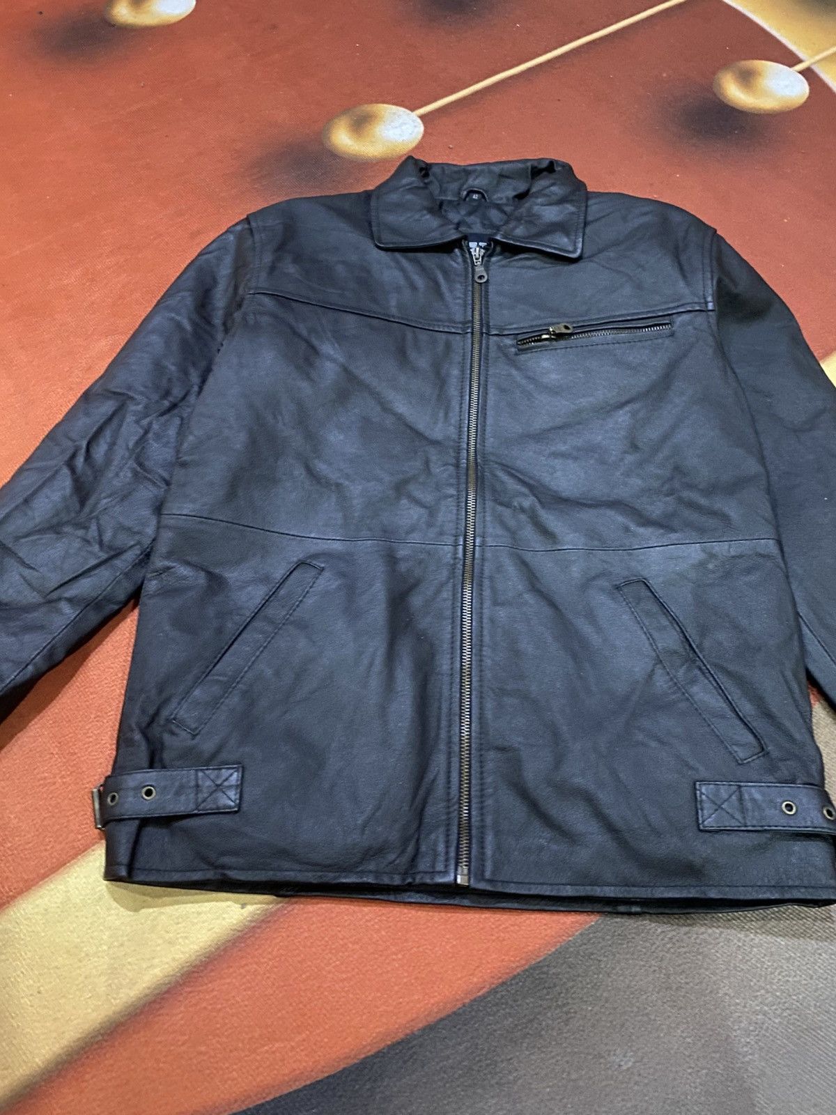 Other K CERO Black Faux Leather ZipUp Jacket Minimalist Moto Style Size US XS / EU 42 / 0 - 14 Thumbnail