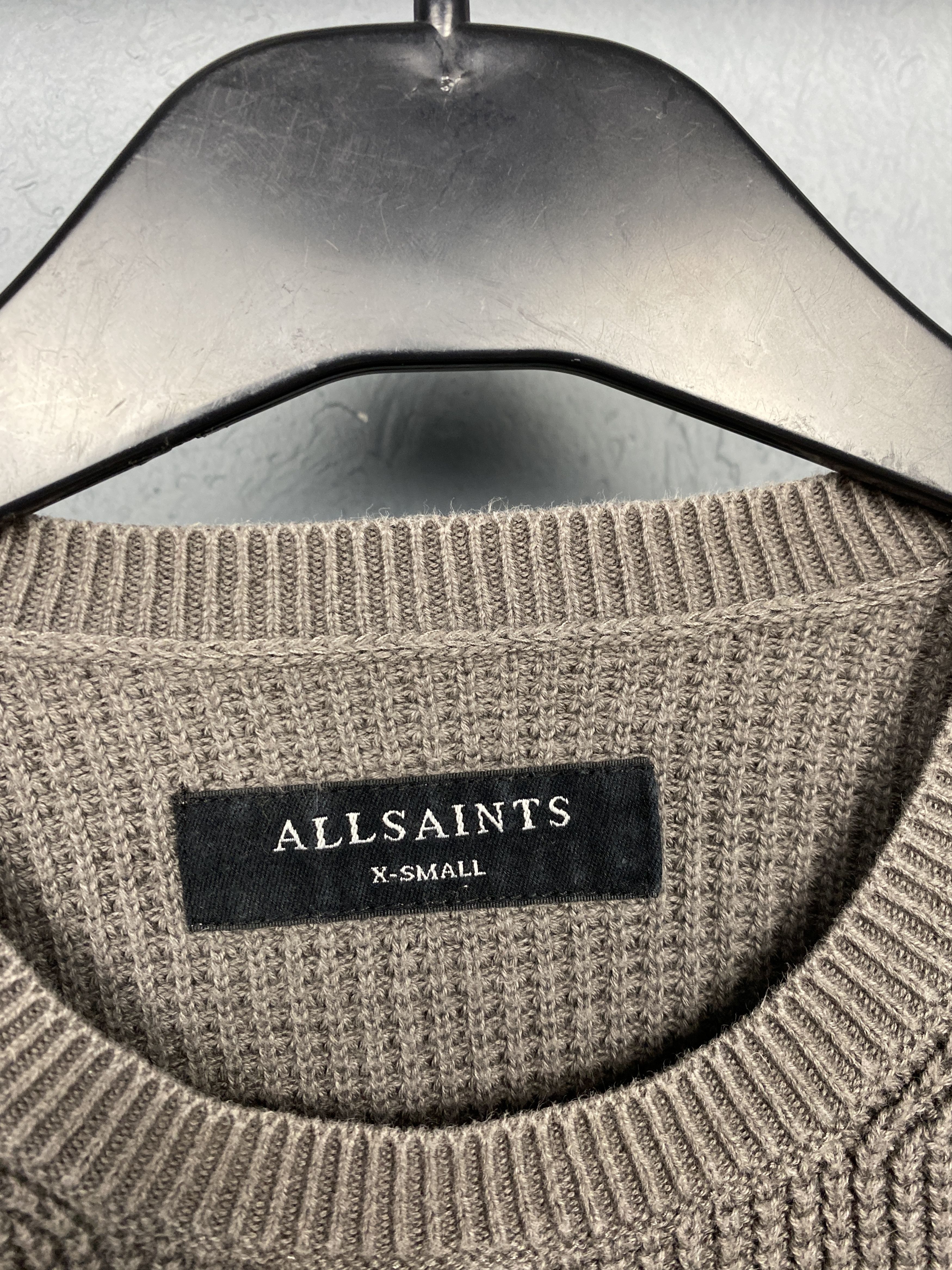 Allsaints Allsaints Vintage Mens Trias Crew Neck Knit Sweater Size US XS / EU 42 / 0 - 4 Thumbnail
