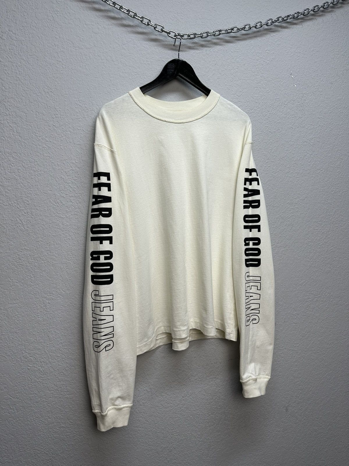 Fear of God × Vintage Vintage Fear Of God Jeans Long Sleeve Y2K Big Logo Archival Size US L / EU 52-54 / 3 - 5 Thumbnail