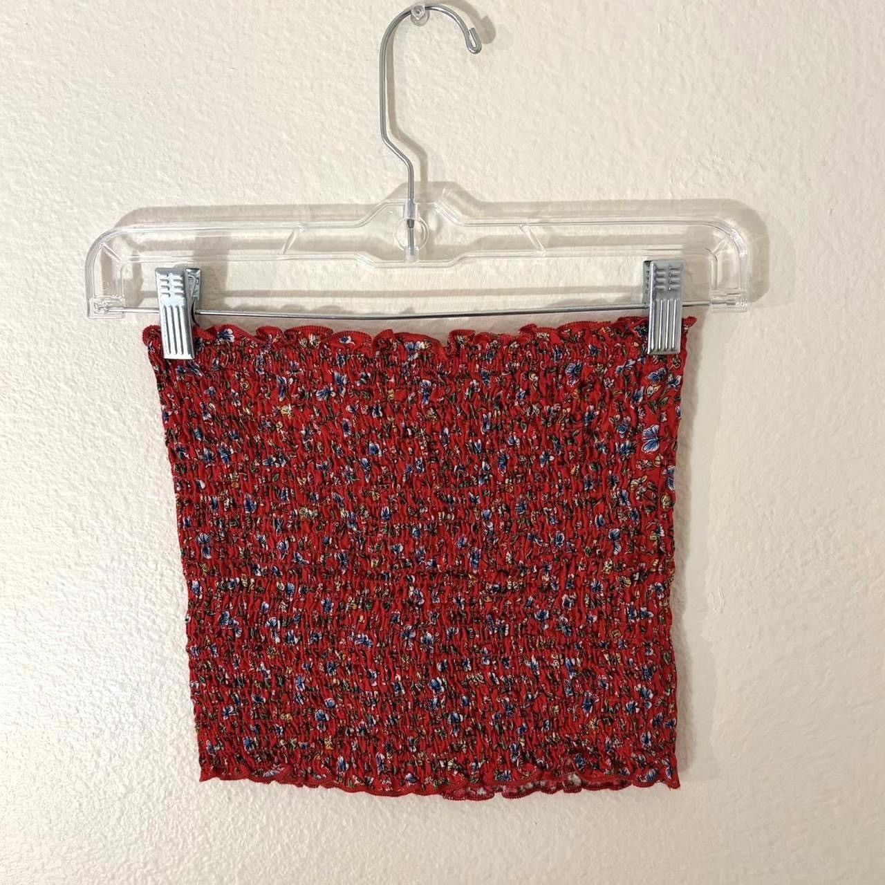 Other windsor red floral strapless bandeau top Size XS / US 0-2 / IT 36-38 - 1 Thumbnail