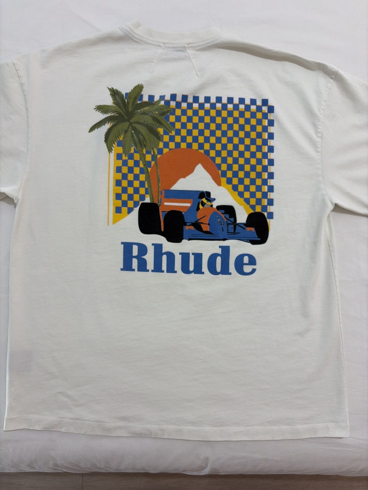 Rhude Rhude Moonlight Racing F1 Palm Tree Miami Tee Size US XL / EU 56 / 4 - 6 Thumbnail