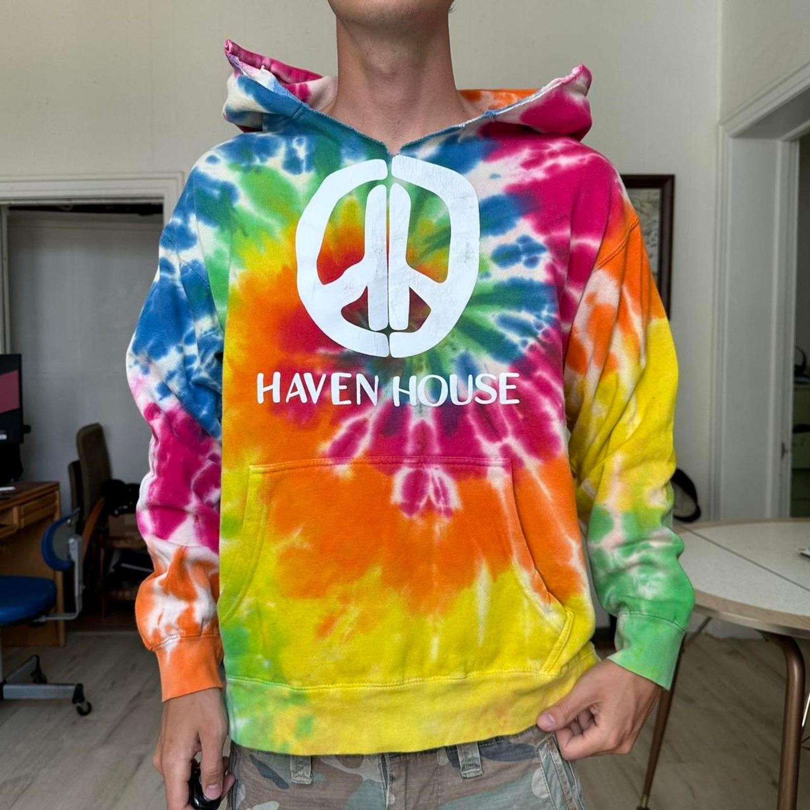 Other Haven House Los Angeles Tie Dye Peace Sweatshirt Hoodie Size US L / EU 52-54 / 3 - 2 Thumbnail