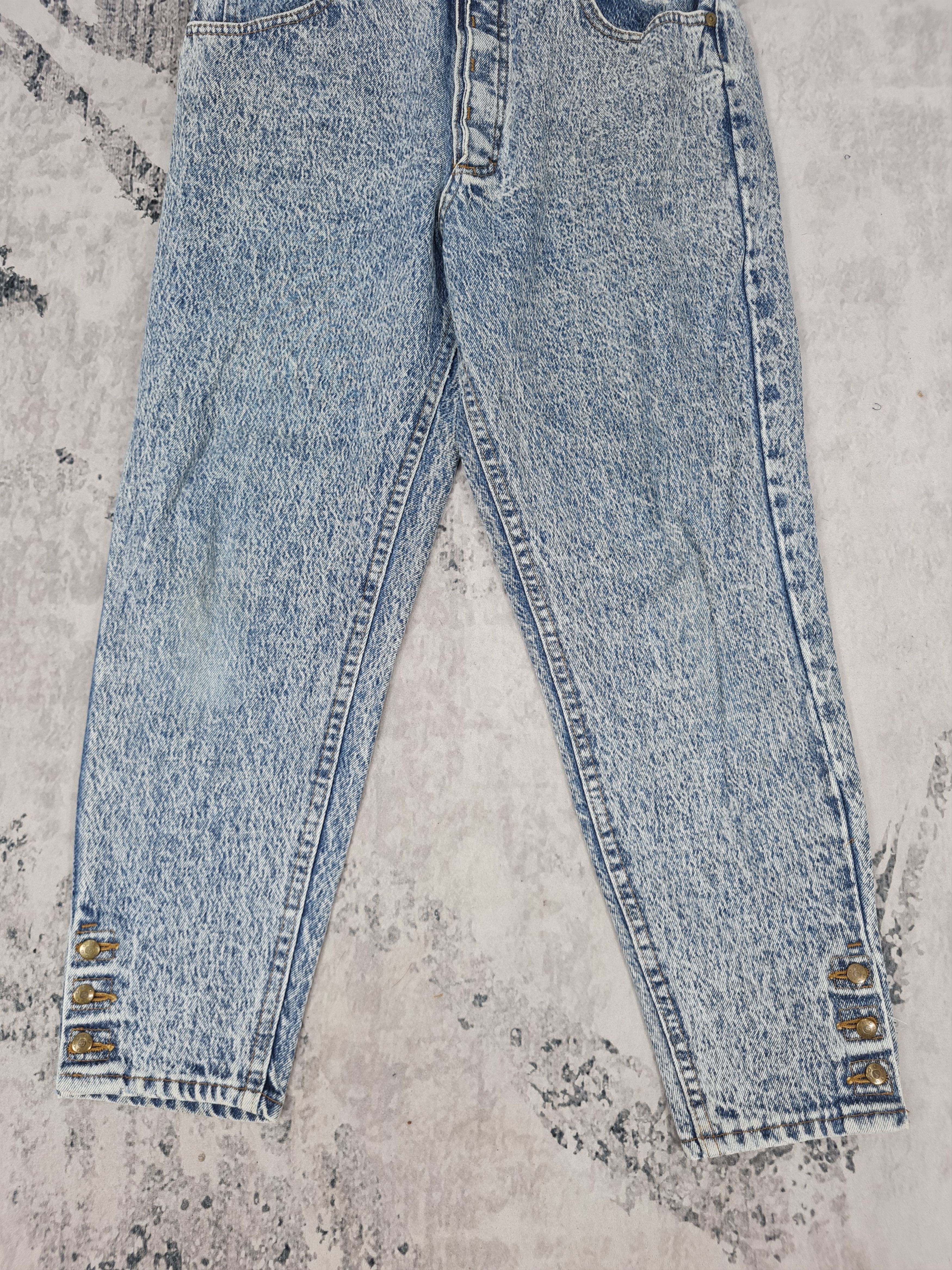 Lee Vtg 80's LEE RIDERS Acid Wash Moms Jeans 29x27 JB0123 Size 29" - 4 Thumbnail