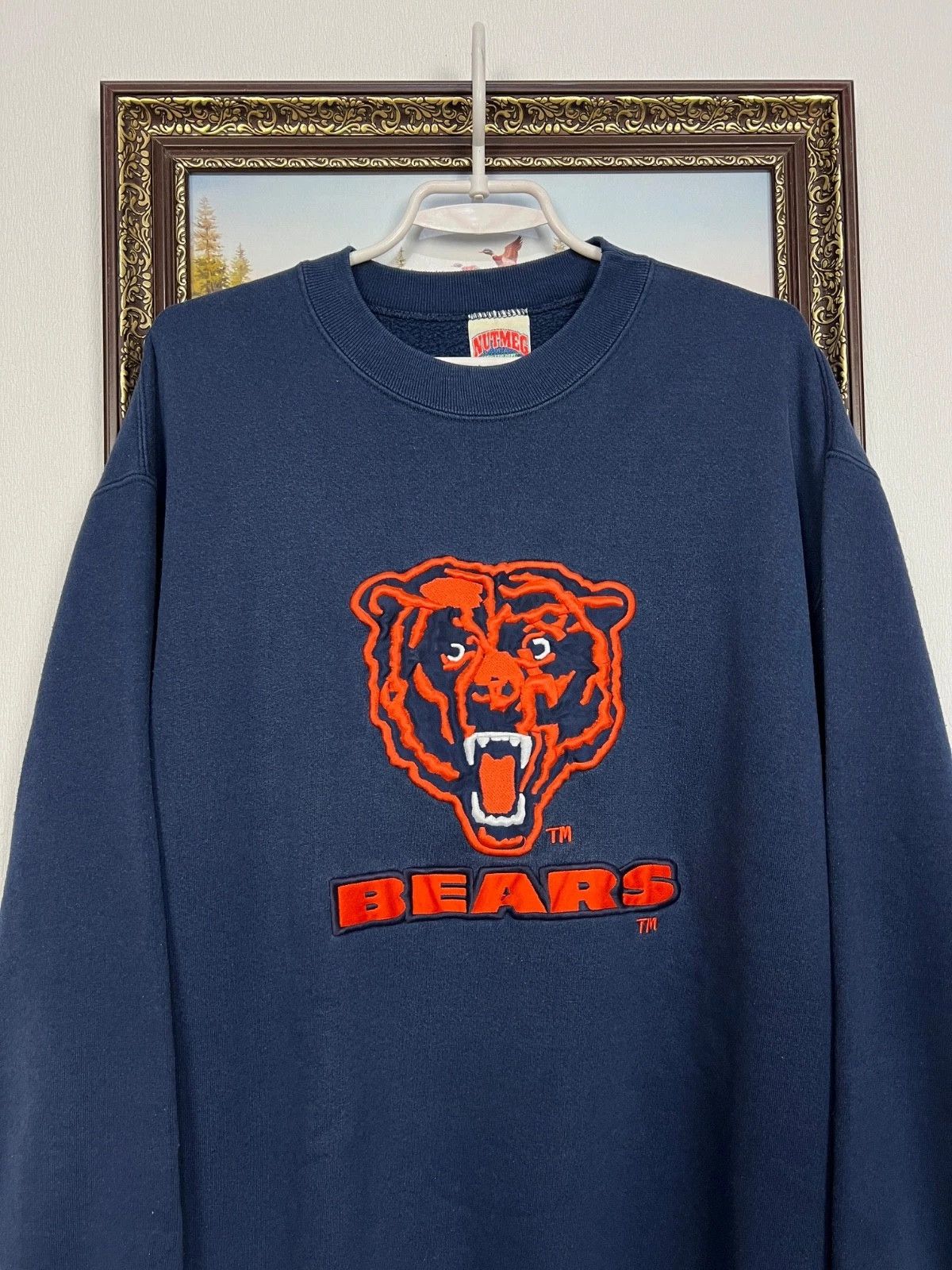 Nutmeg Vintage NFL Nutmeg Chicago Bears Sweatshirt Mens Crewneck Size US XL / EU 56 / 4 - 2 Thumbnail