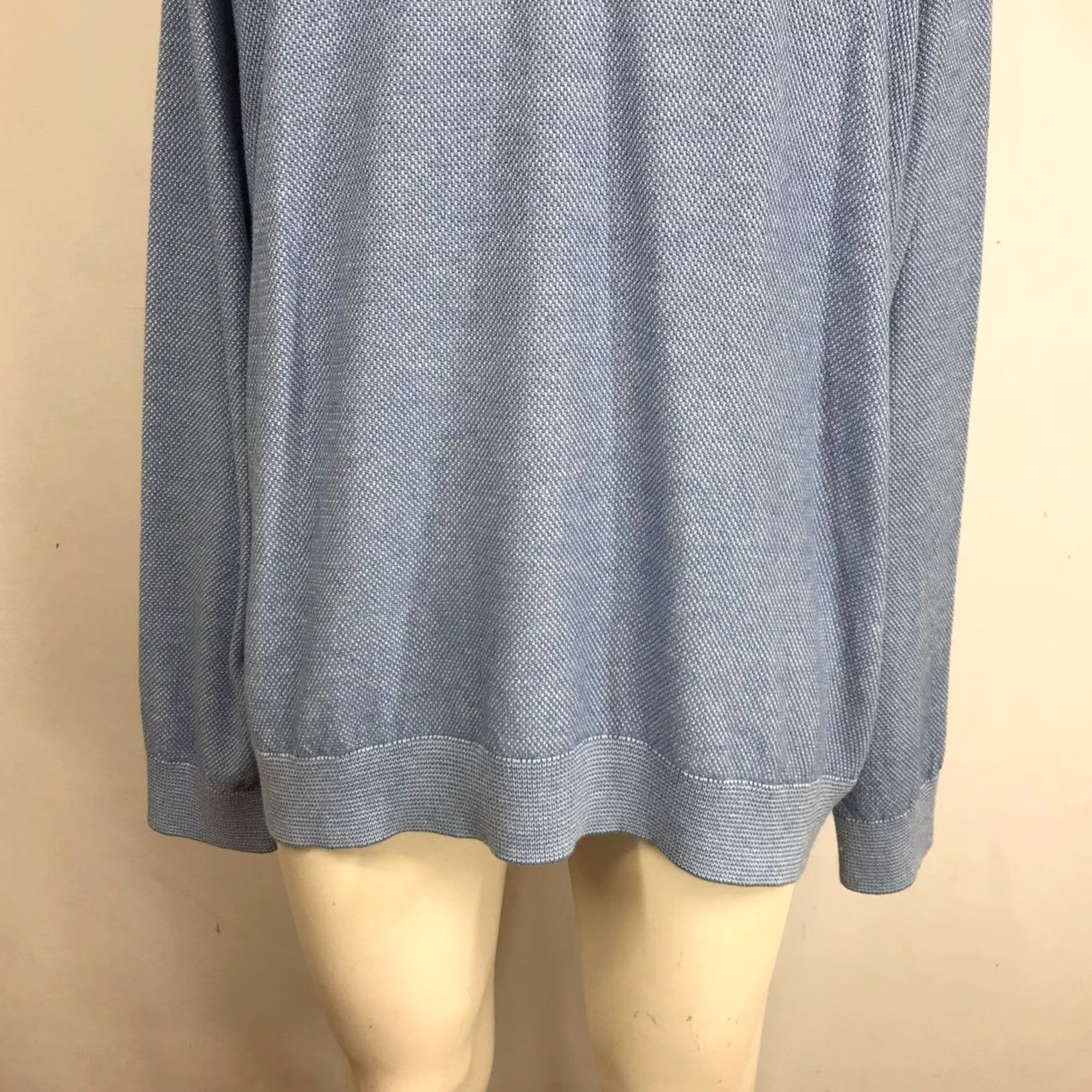 Bonobos BONOBOS Mens Blue Textured Long Sleeve Henley Shirt XXL Size US XXL / EU 58 / 5 - 3 Thumbnail
