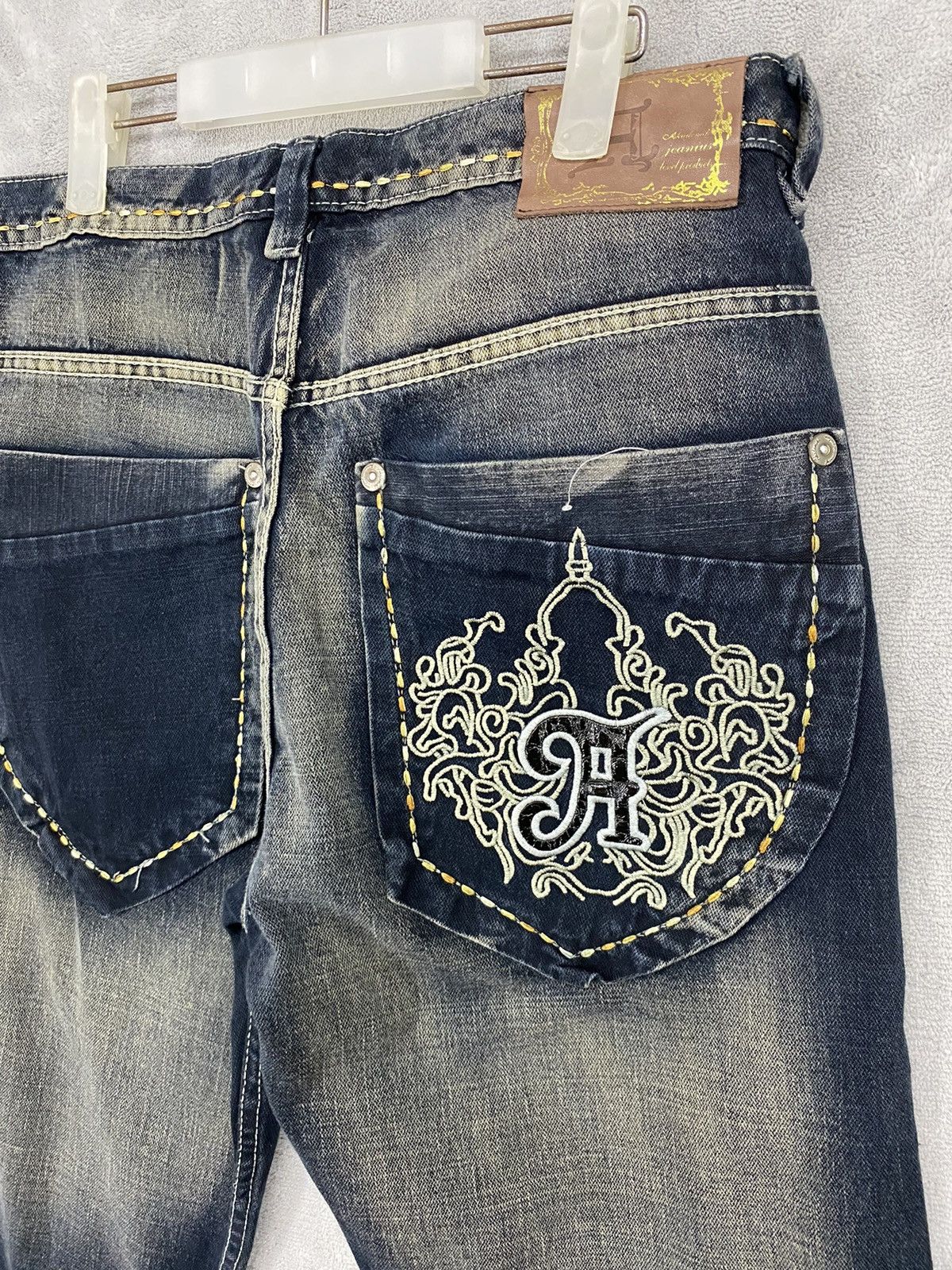 Akademiks Vintage Y2K Akedemiks Crazy Embroidered Baggy Jeans Size US 32 / EU 48 - 8 Thumbnail