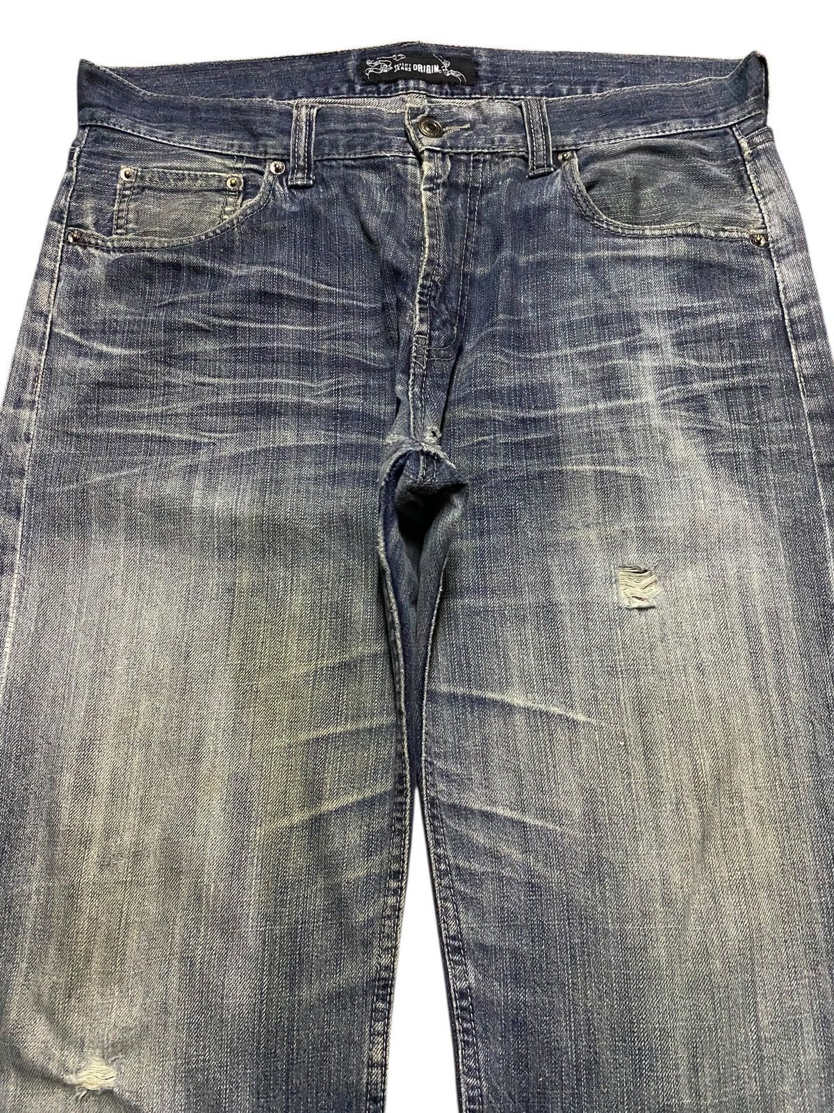 Japanese Brand Vintage Japanese Brand Oririn Faded Wash Distressed Jeans Size US 34 / EU 50 - 3 Thumbnail