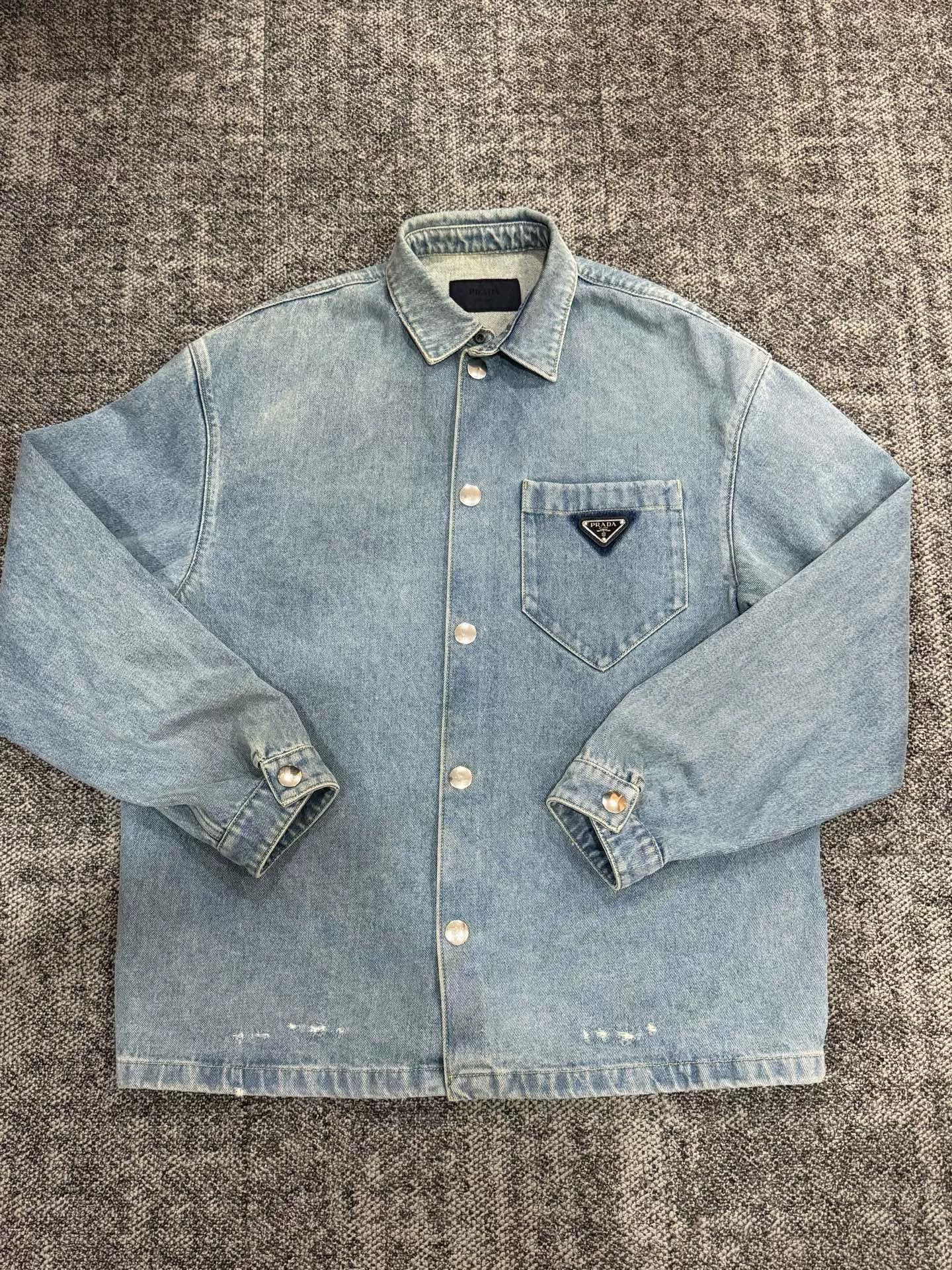 Prada Prada Denim Jacket L Made in Italy Size US L / EU 52-54 / 3 - 1 Thumbnail