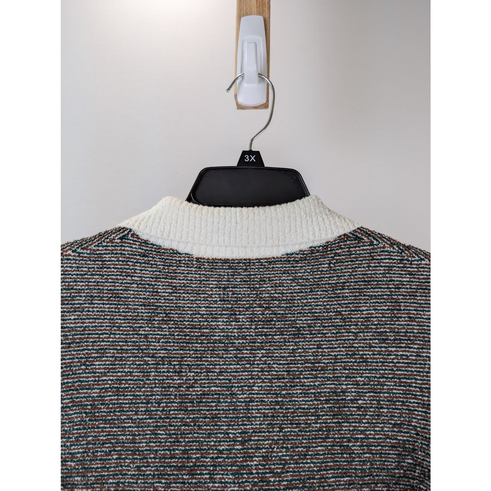 Casablanca o1rshd1 Cotton Boucle Striped Polo Shirt in Multicolor XL Size US XL / EU 56 / 4 - 15 Thumbnail