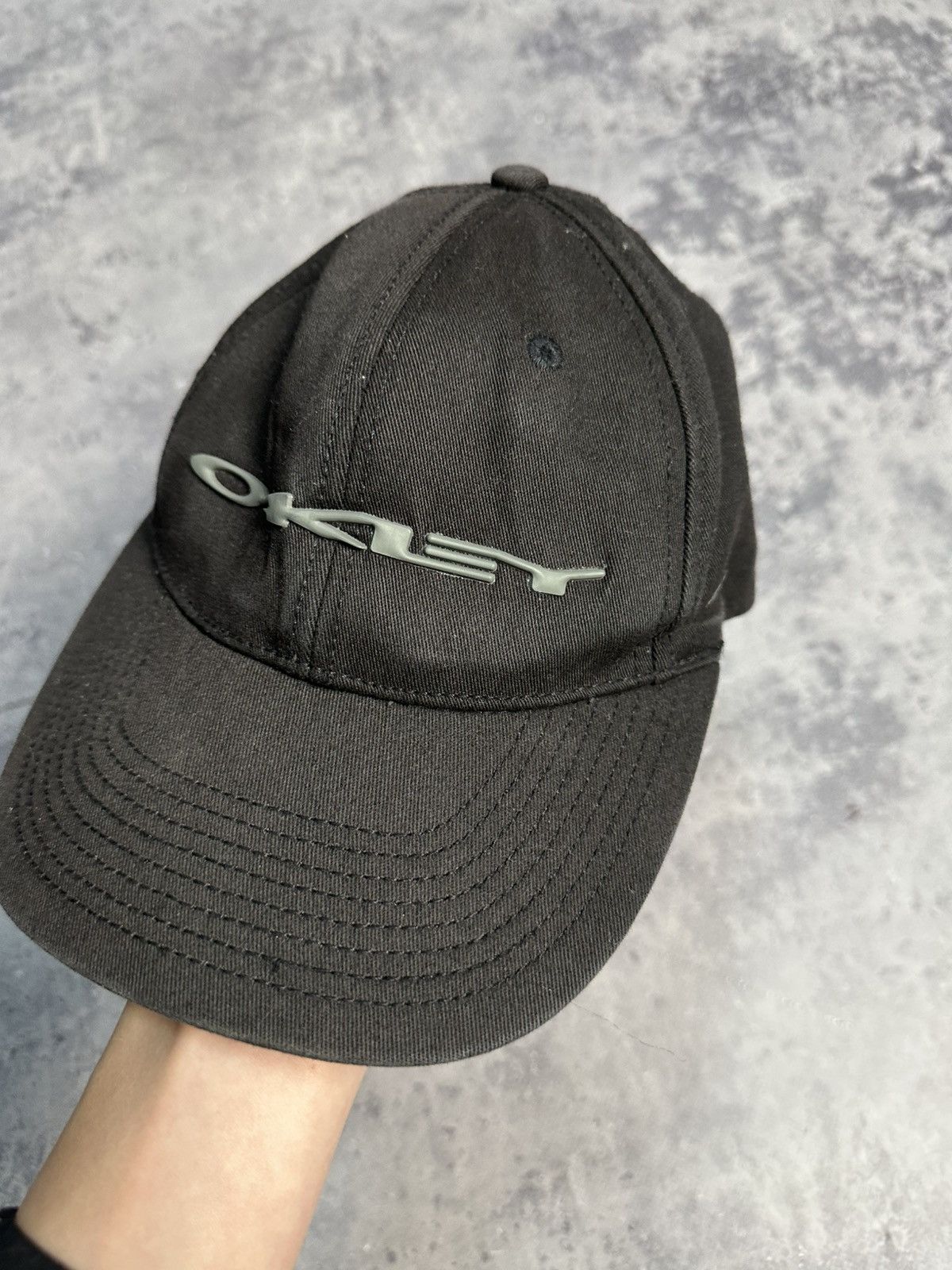 Oakley Vintage Oakley Big Logo Cap Size 28 - 2 Thumbnail
