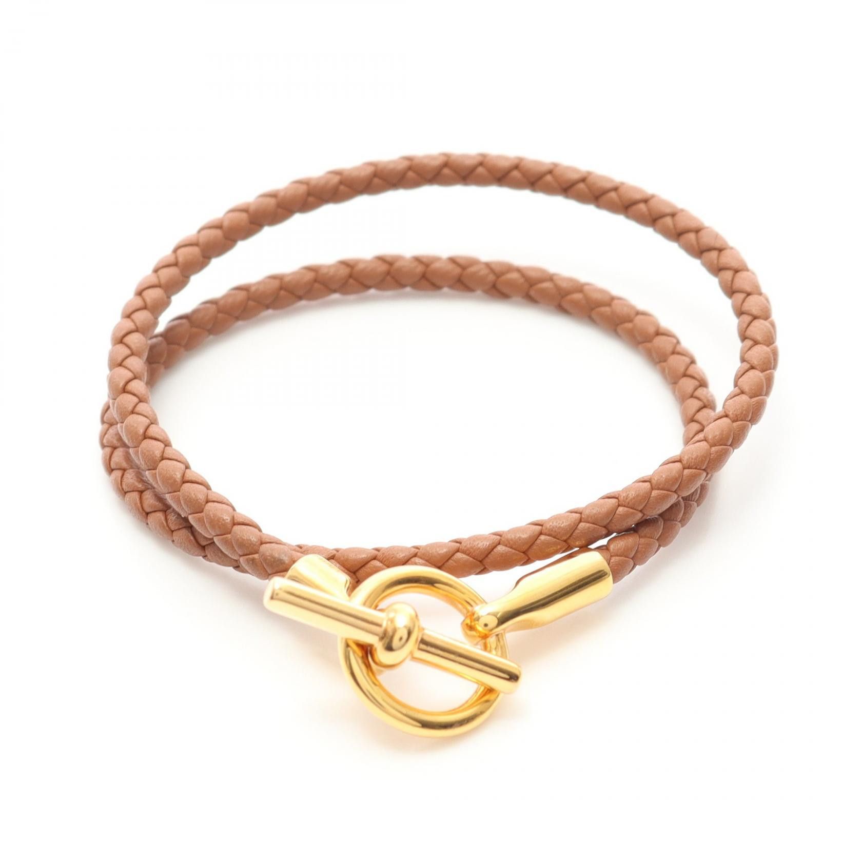 Hermes Hermes Glenan Double Tour Leather Bracelet Leather Bracelet