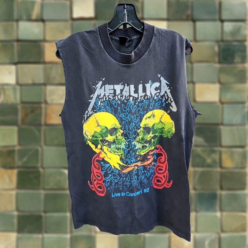 Vintage VINTAGE Metallica Tour Shirt 1992 XL Xl Sad But True Sold Out Double-Sided Crew Neck Short Sleeve Black Cotton Men 90s Rock Size US XL / EU 56 / 4 - 1 Thumbnail