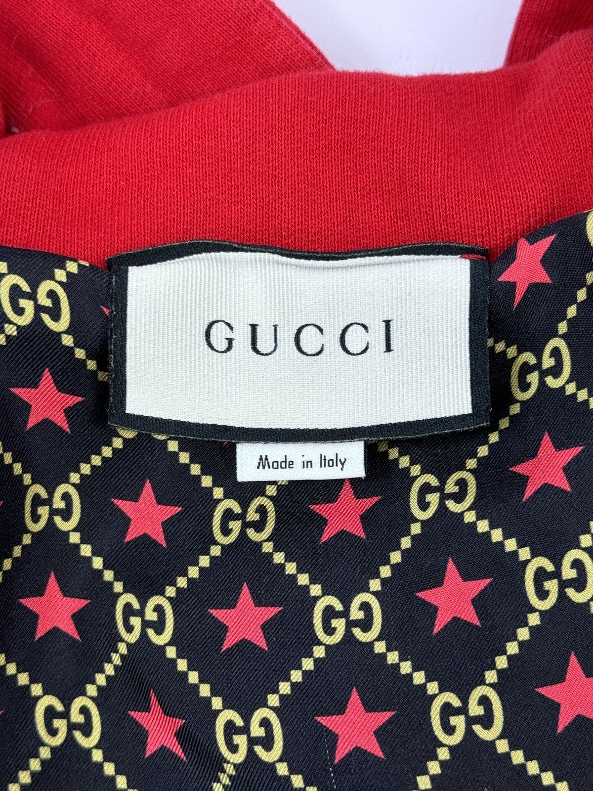 Gucci GUCCI BAND PATCH WORK SATIN STRIPE ZIP UP HOODIE Size US XL / EU 56 / 4 - 8 Thumbnail