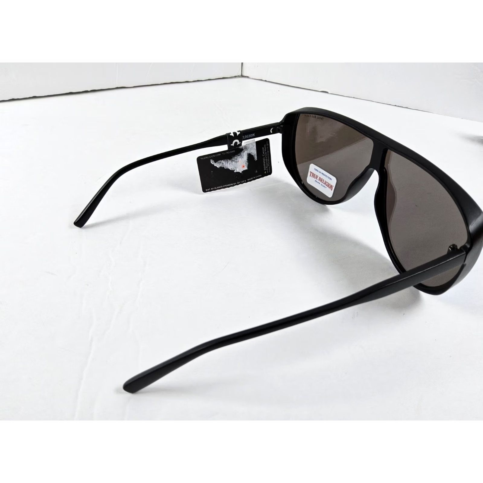 True Religion True Religion Sunglasses Shield Men UV Protection 100% Black Trim Reflective Mirrored Size ONE SIZE - 6 Thumbnail