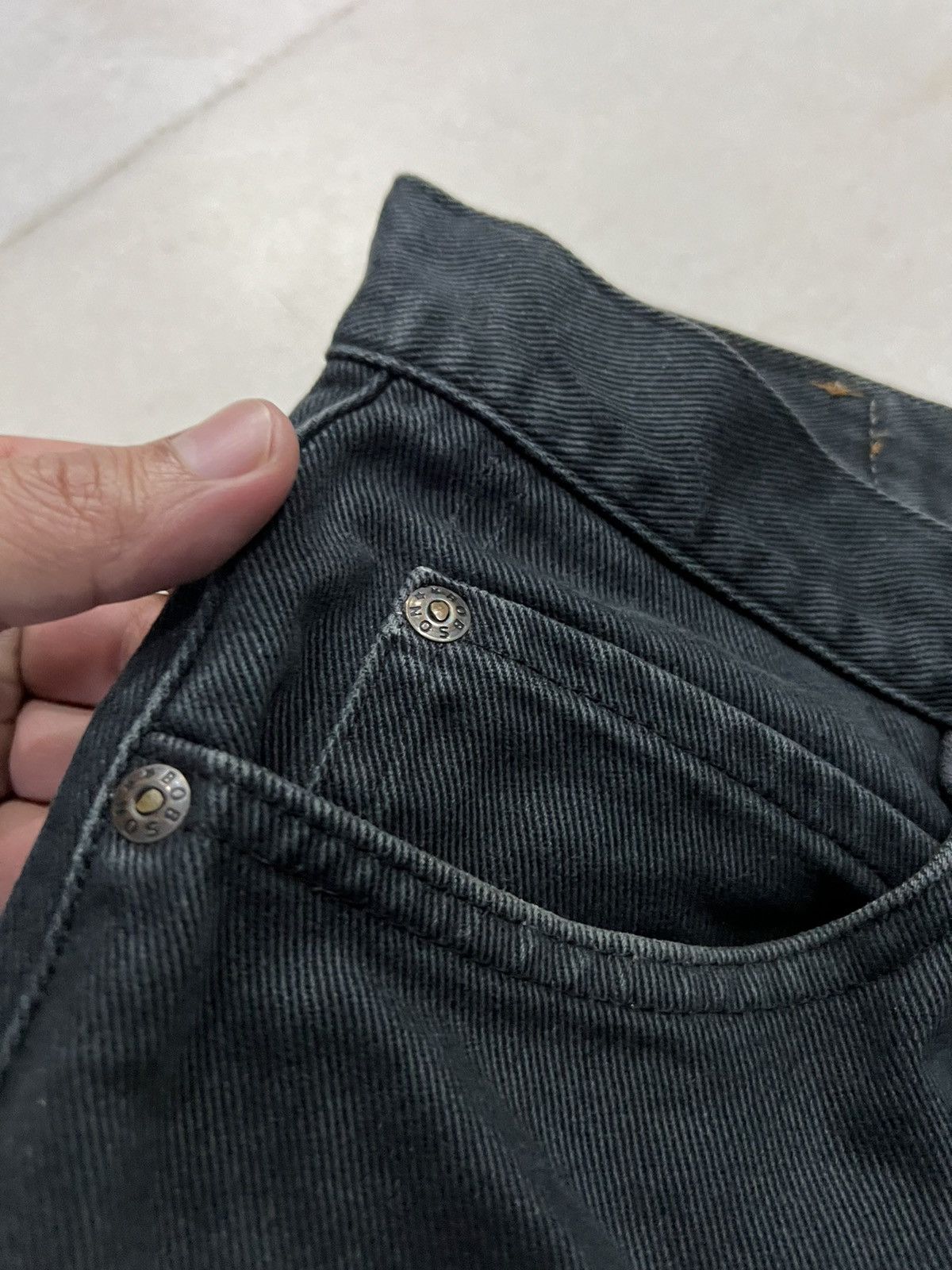 Japanese Brand VINTAGE 90’s BOBSON BUFFALO HEAD WASHED JEANS Size US 30 / EU 46 - 6 Thumbnail