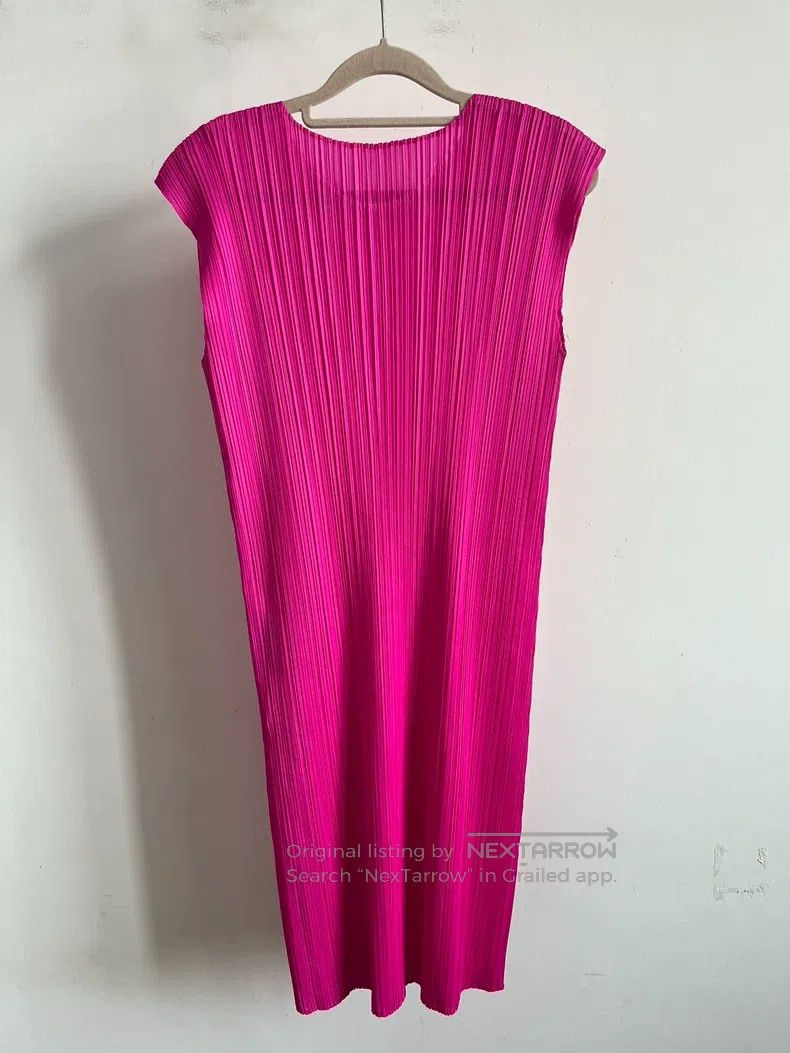Issey Miyake Issey Miyake Pink Dress Size L / US 10 / IT 46 - 2 Thumbnail
