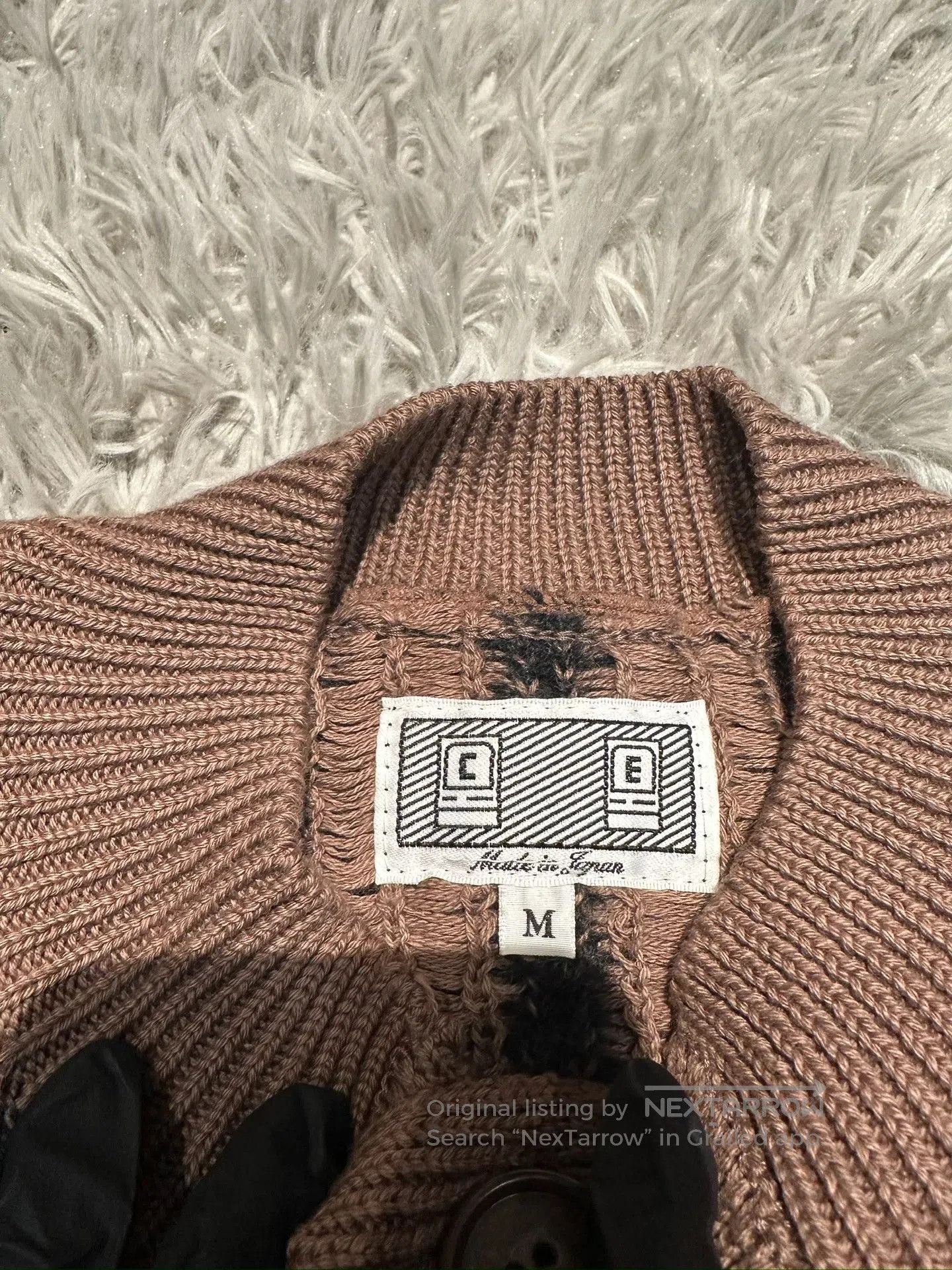 Cav Empt CE/CAVEMPT Brown Black Spliced Sweater. Size US M / EU 48-50 / 2 - 5 Thumbnail