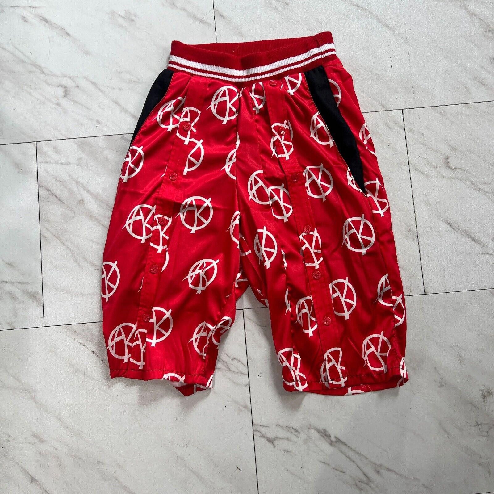 Designer AKINGS Anarchy Panel Shorts - Red (Size M) Size US 32 / EU 48 - 2 Thumbnail