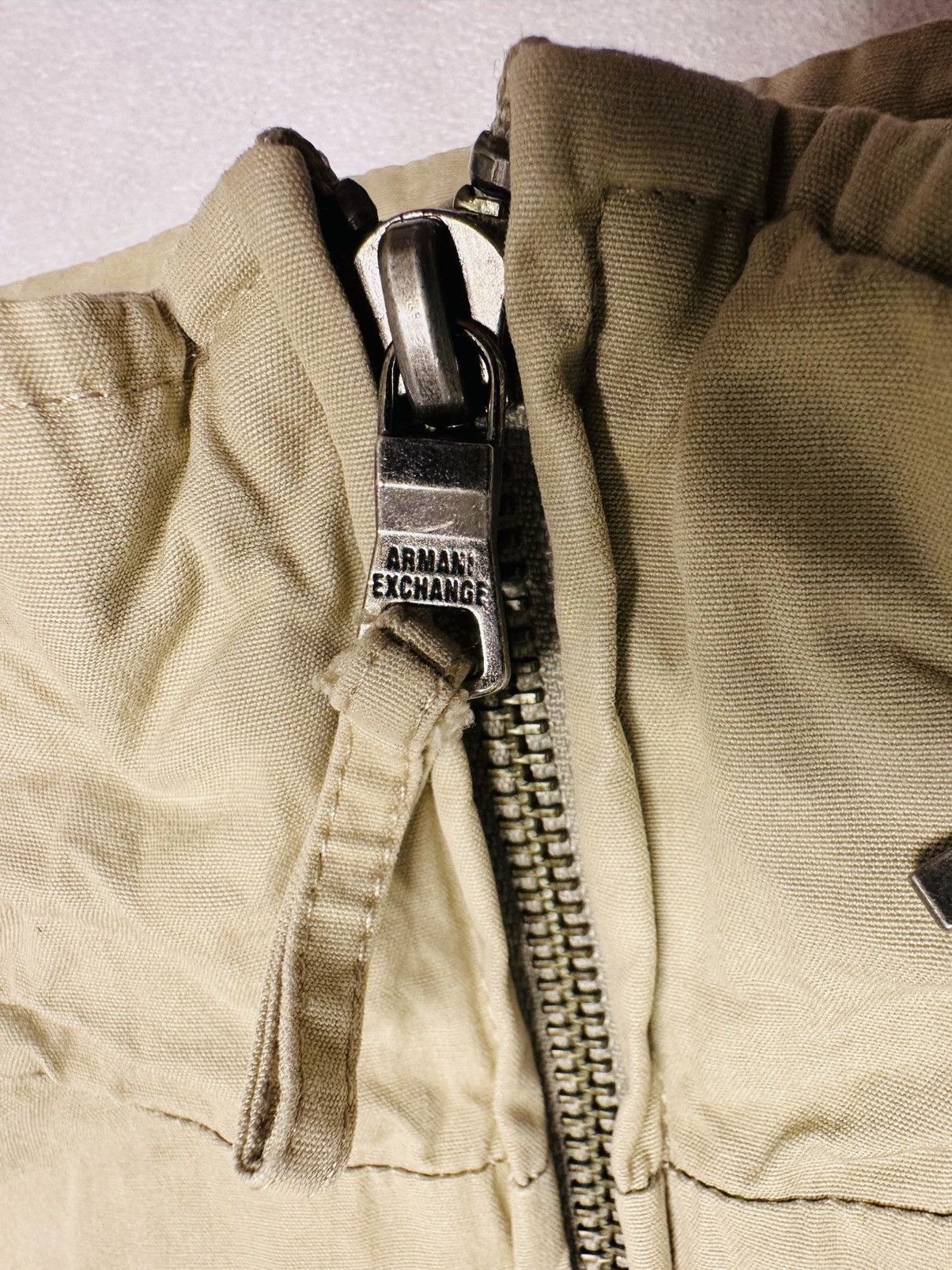 Armani Exchange Armani Exchange Men’s Hidden Hood Light Jacket-Large-Spots- Size US L / EU 52-54 / 3 - 8 Thumbnail