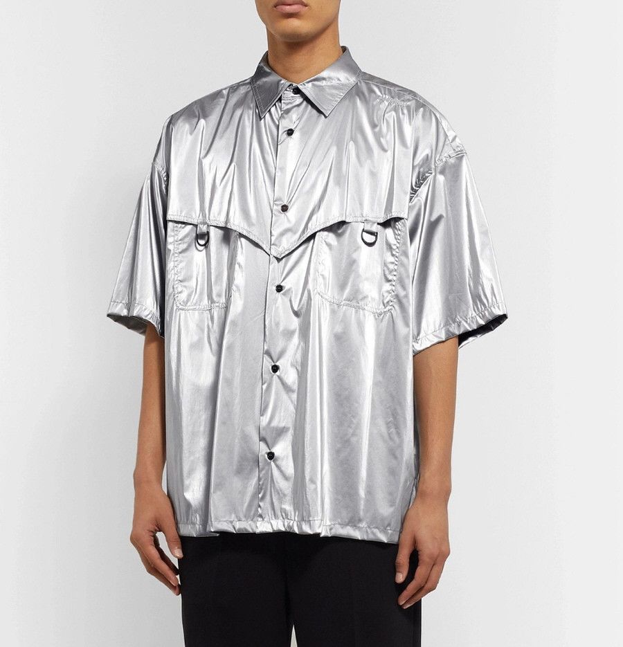 Ambush Design AMBUSH Oversized Metallic Coated-Shell Shirt Size US M / EU 48-50 / 2 - 4 Thumbnail