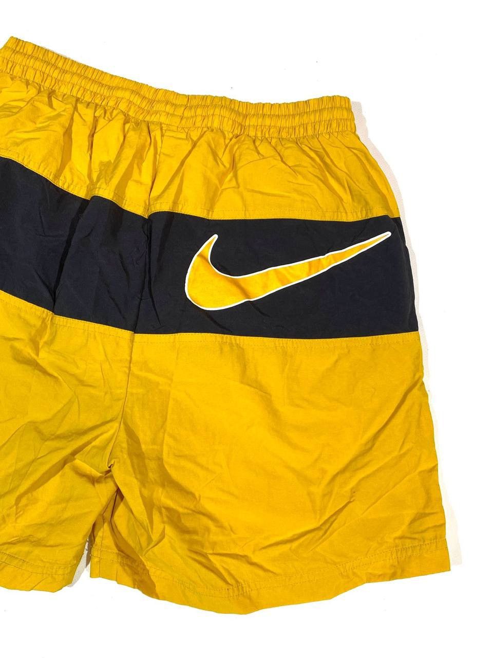 Nike × Vintage 90s Vintage Yellow Nike Shorts Size US 32 / EU 48 - 6 Thumbnail
