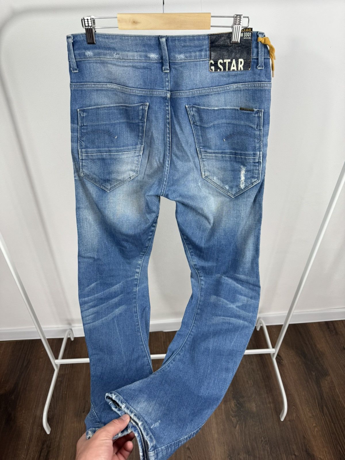 G-Star G-Star RAW Arc 3D Loose Tapered Jeans Fade Denim W32 Size US 32 / EU 48 - 5 Thumbnail