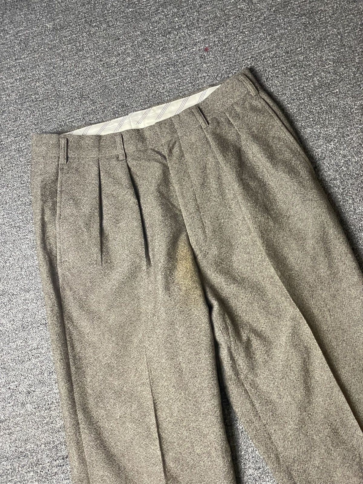 Burberry × Designer × Vintage Vintage Burberry Wool Blend Casual Pants (112) Size US 31 - 3 Thumbnail