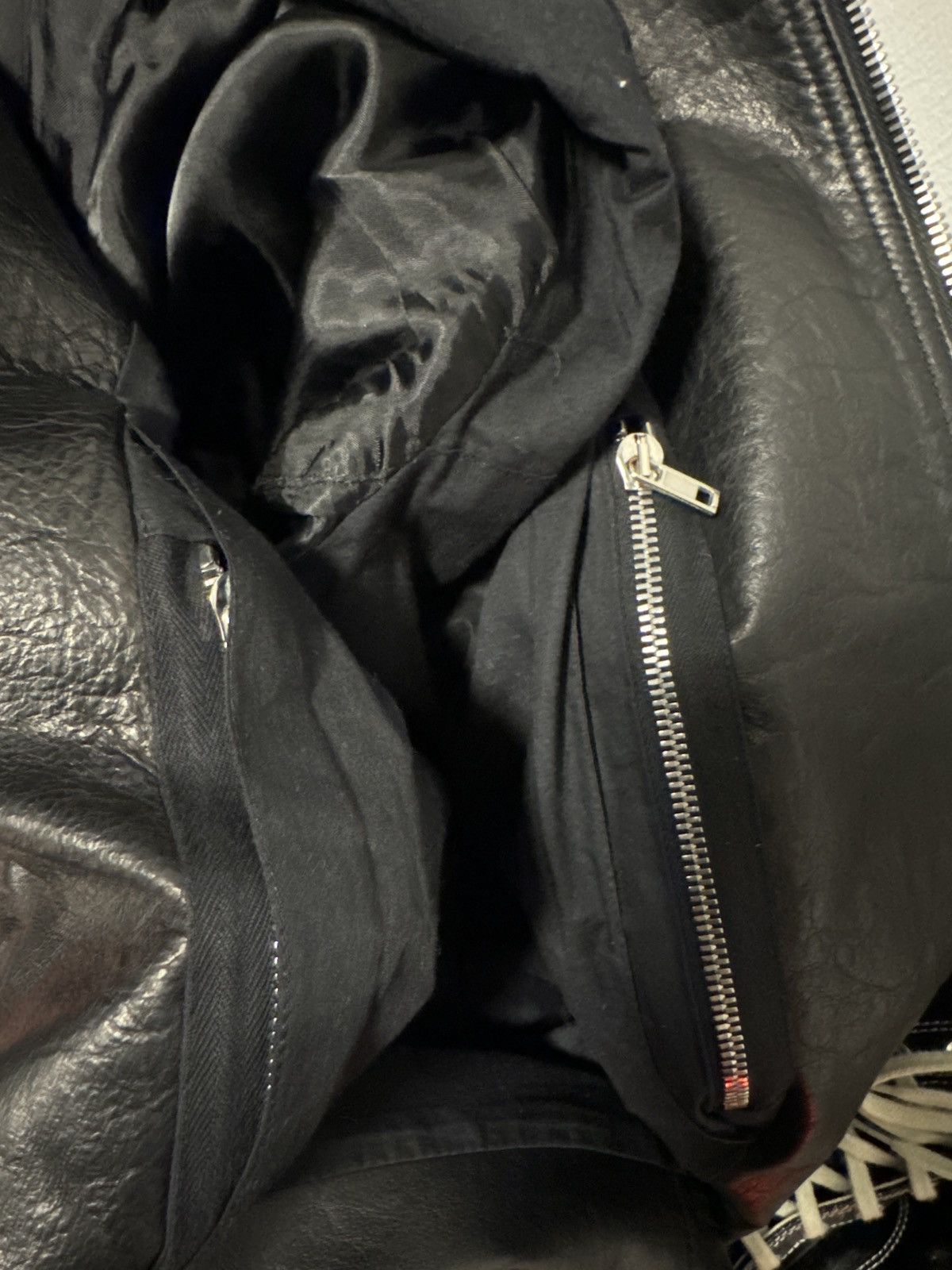 Rick Owens Rick Owens Larry leather bomber Size US XL / EU 56 / 4 - 7 Thumbnail
