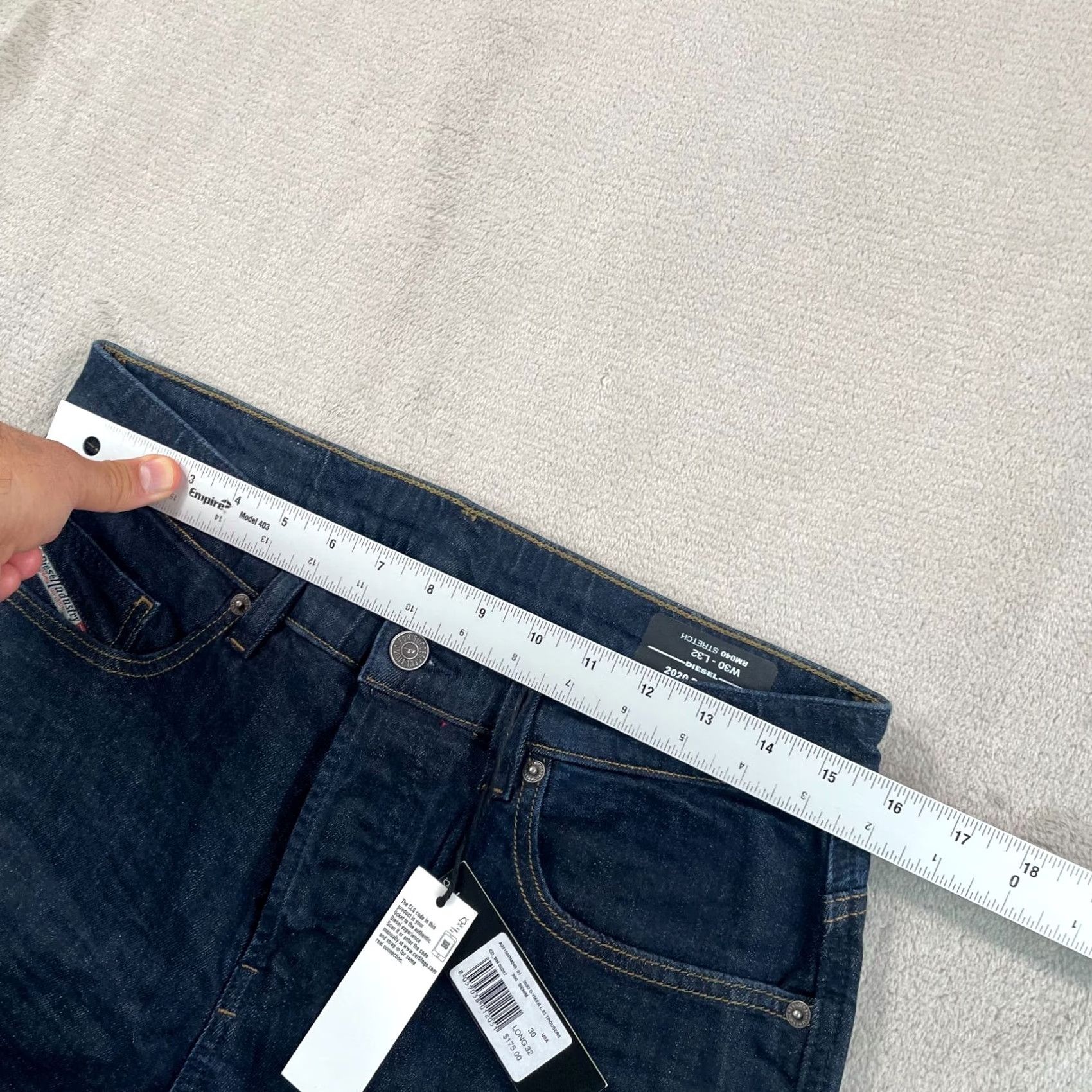 Diesel Diesel Jeans 30x31 D-VIKER Blue Stretch Straight Button Fly NWT Men RM040 Regular 5-Pocket Denim Blue Size US 30 / EU 46 - 7 Thumbnail
