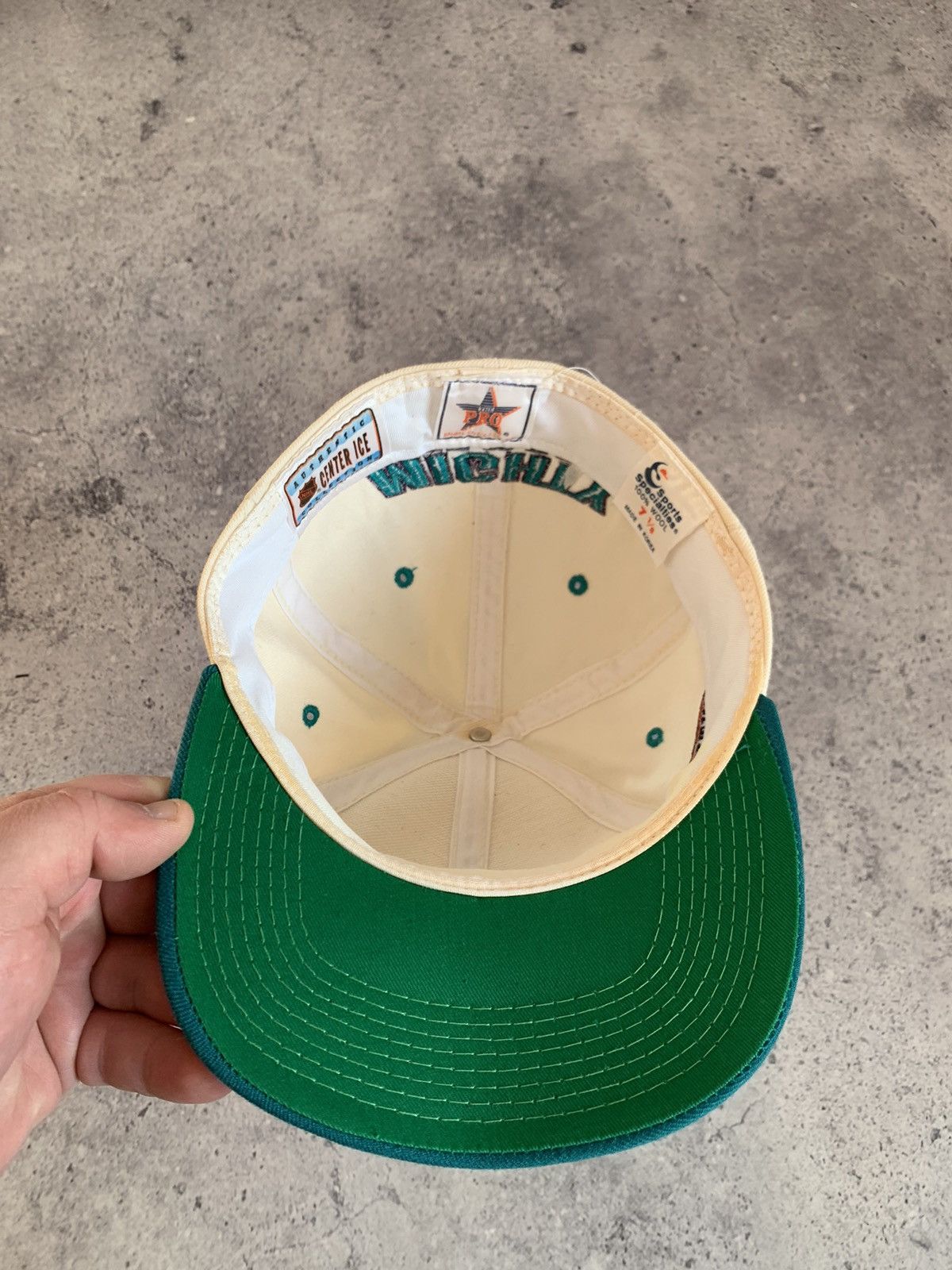 NHL VTG 90’s Mighty Ducks NHL Sports Specialties 7 1/8 Wool Cap Size ONE SIZE - 6 Thumbnail