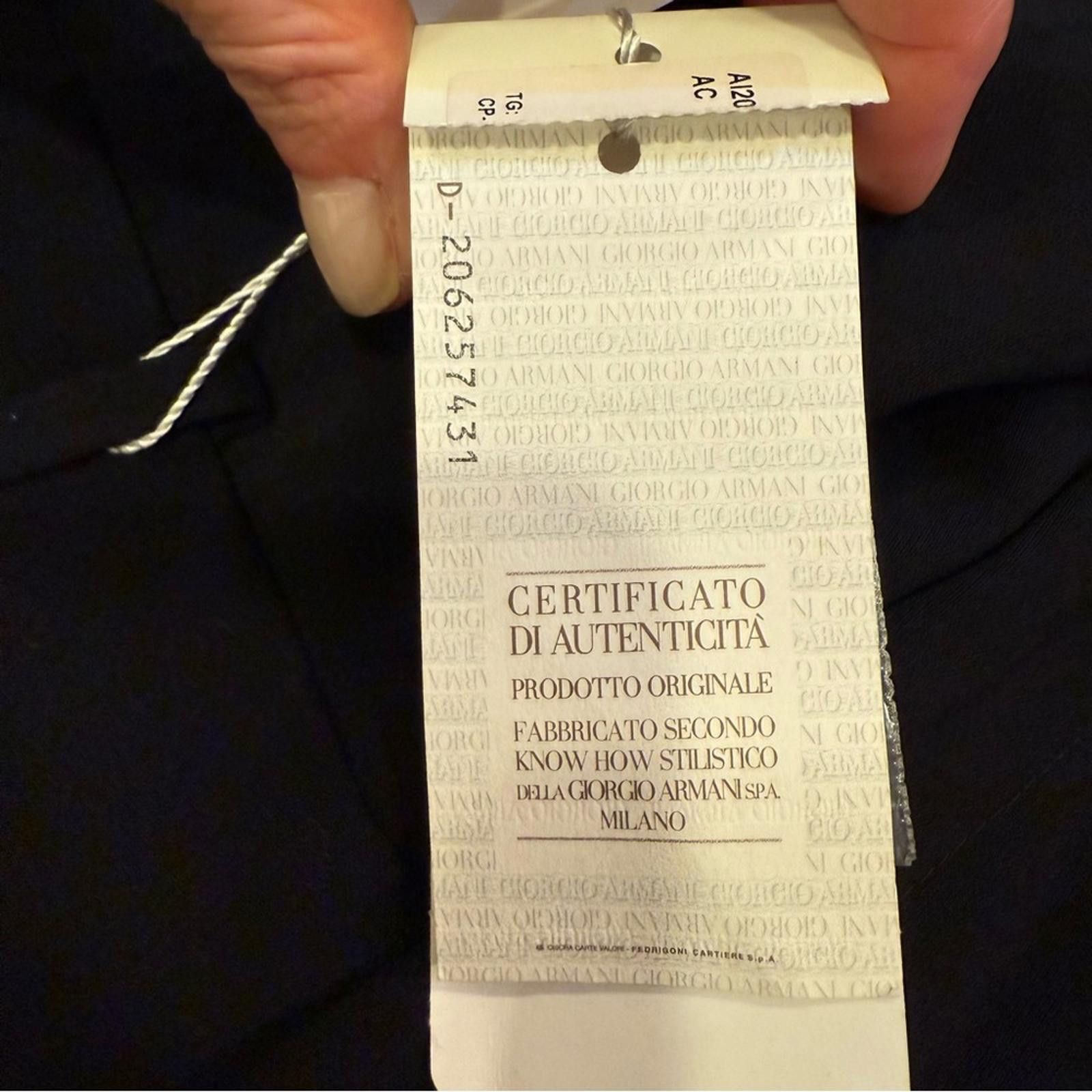 Armani Collezioni Armani Collezioni Women’s Classic Black Straight Leg Pants Size 27" / US 4 / IT 40 - 9 Thumbnail