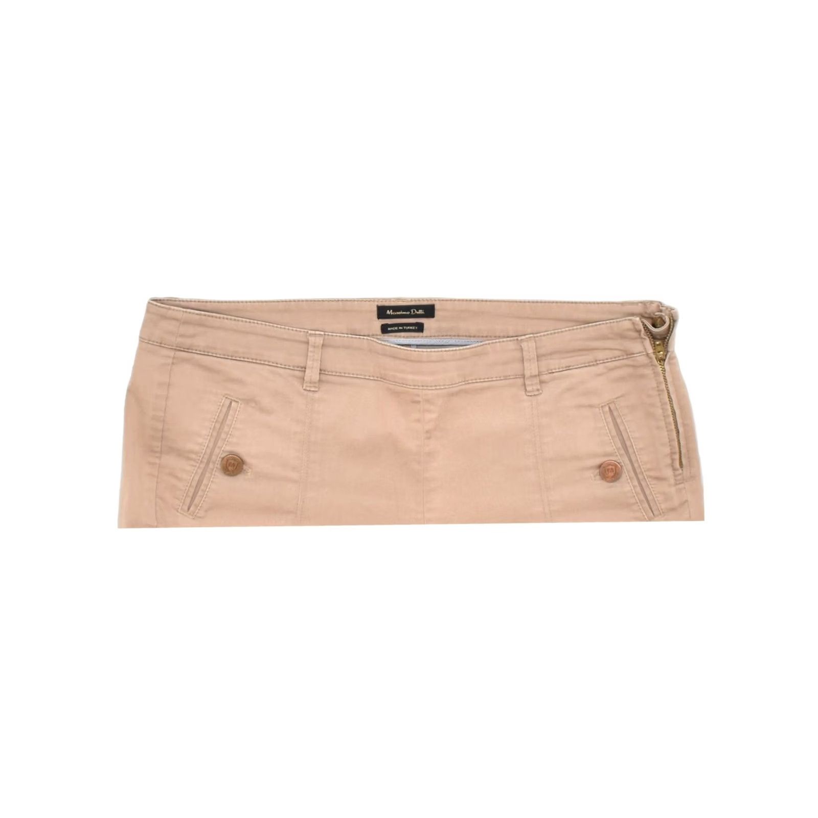 Massimo Dutti MASSIMO DUTTI Womens Skinny Casual Trousers EU 40 Medium W32 L30 Beige Size 32" / US 10 / IT 46 - 4 Thumbnail