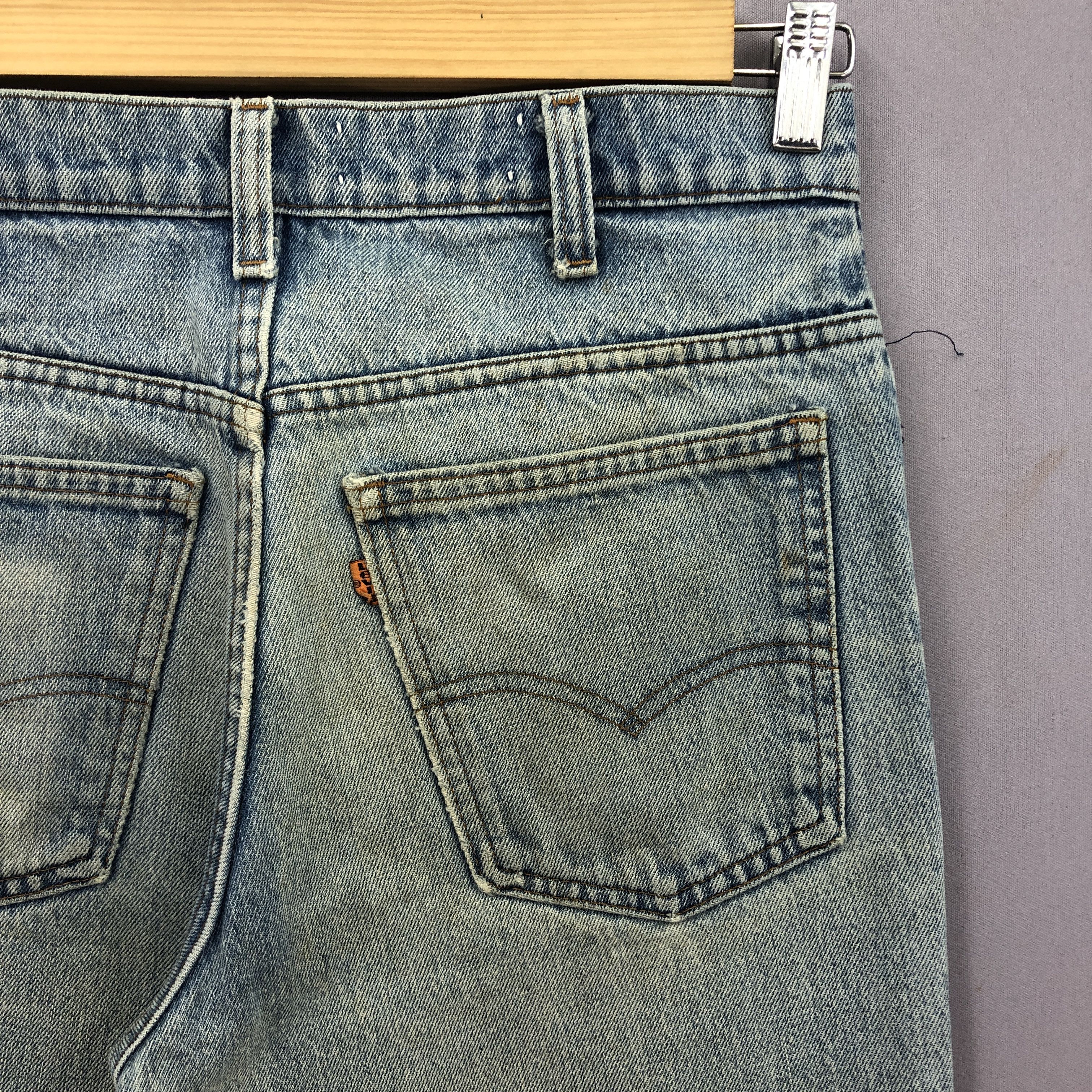 Levi's Vintage Levis Flare Orange Tab Jeans Dirty Levis Faded Denim Size US 30 / EU 46 - 5 Thumbnail