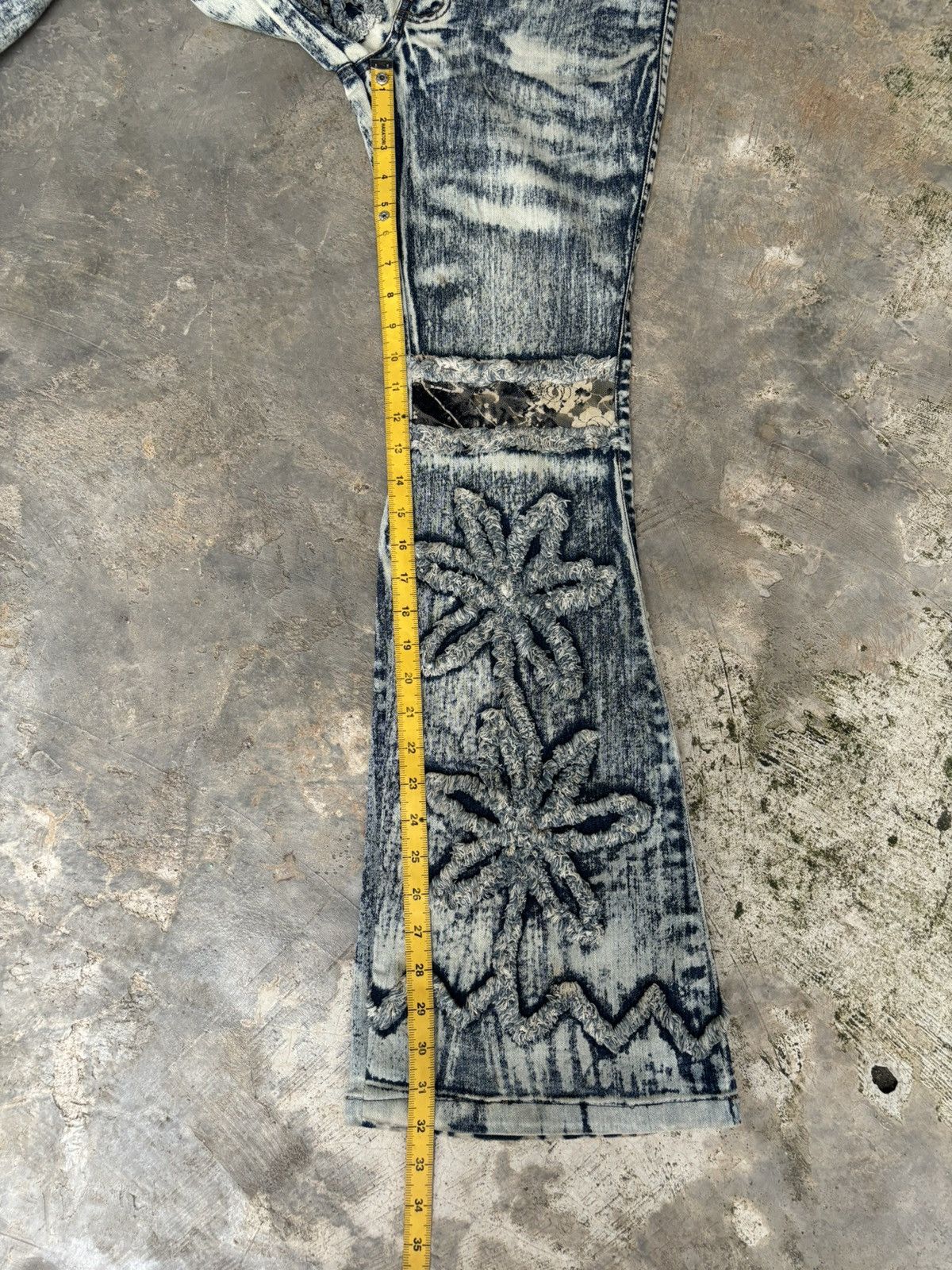 If Six Was Nine Flare Jeans Floral Ifsixwasnine Lgb Style Bootcut Size US 29 - 12 Thumbnail