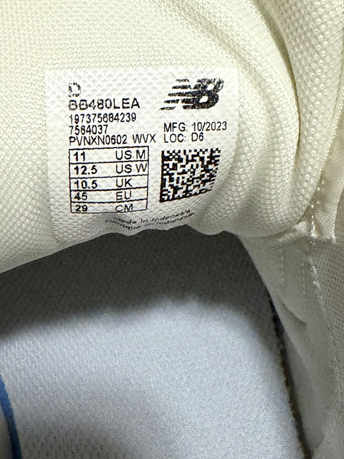 New Balance New Balance 480 Moonbeam Sea Salt Size US 11 / EU 44 - 6 Thumbnail