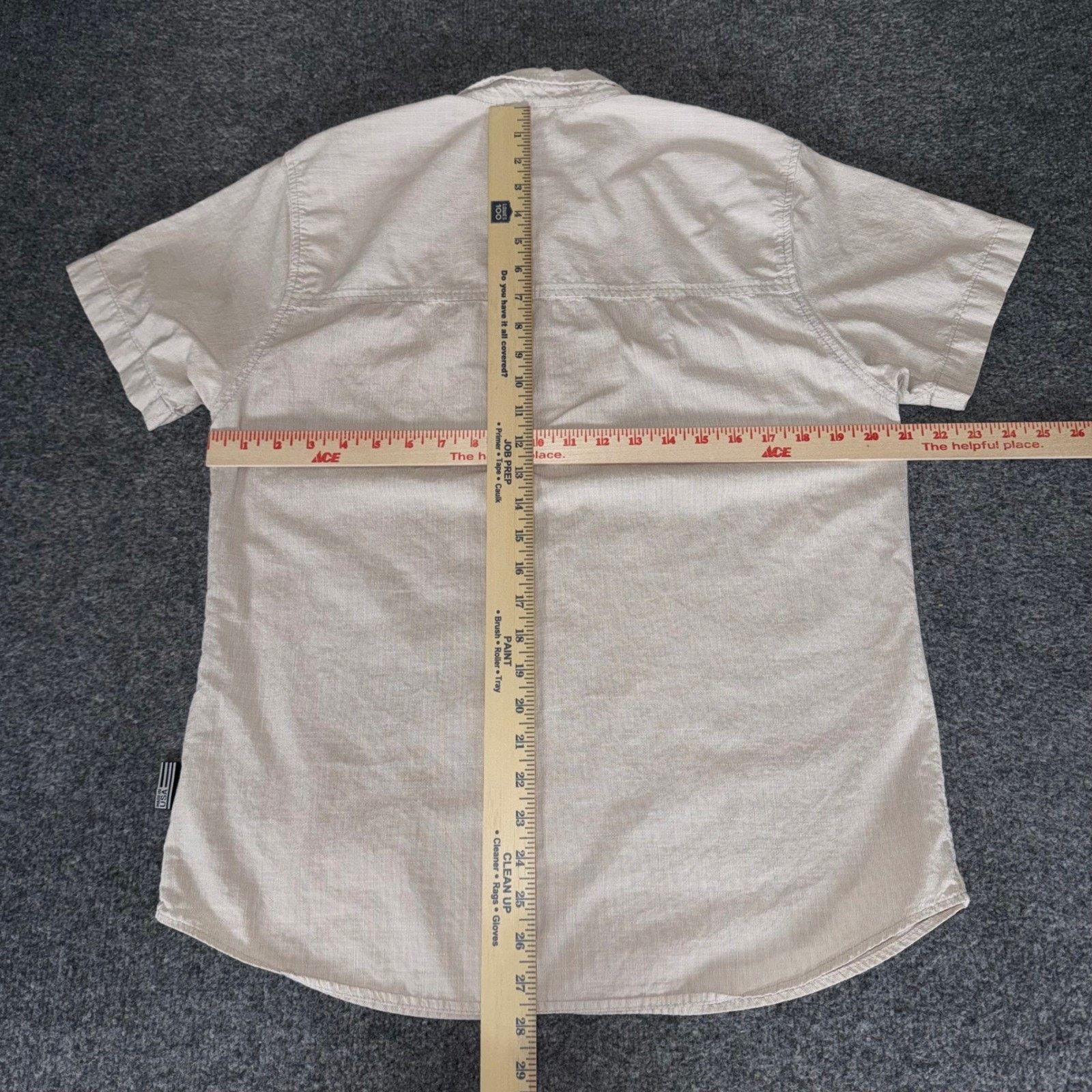 Other Coalatree Organics Shirt Mens M Beige Short Sleeve Button Up Size US M / EU 48-50 / 2 - 6 Thumbnail