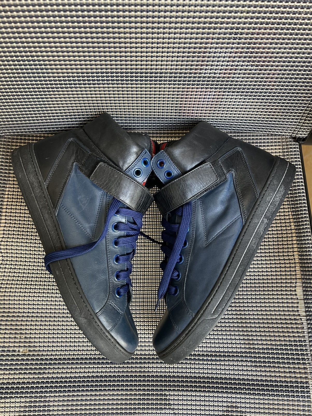 Prada Prada Leather High Trainers Size US 8.5 / EU 41-42 - 6 Thumbnail