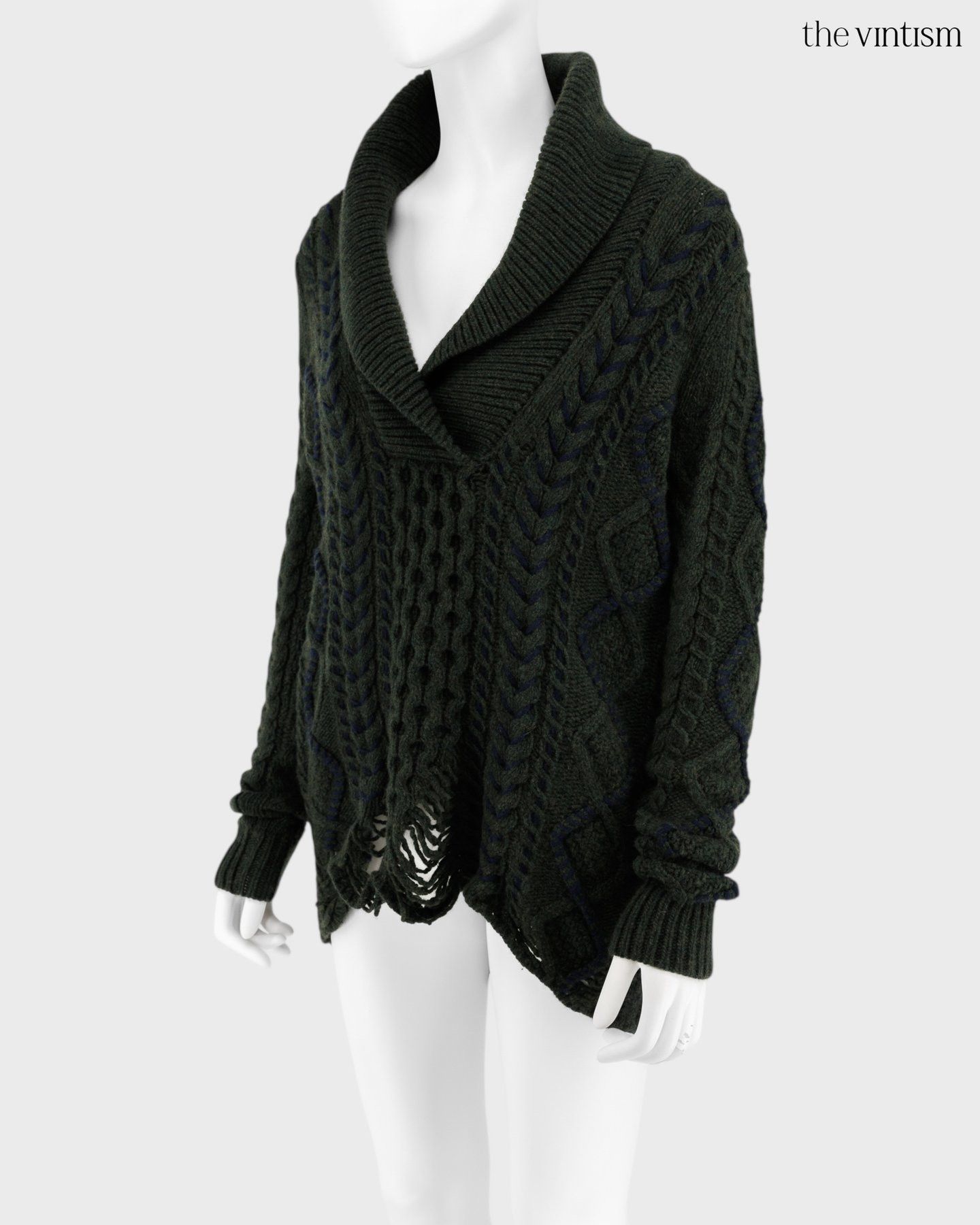 Gabriela Hearst Gabriela Hearst Archival Wool & Cashmere Distressed Sweater Size S / US 4 / IT 40 - 2 Thumbnail